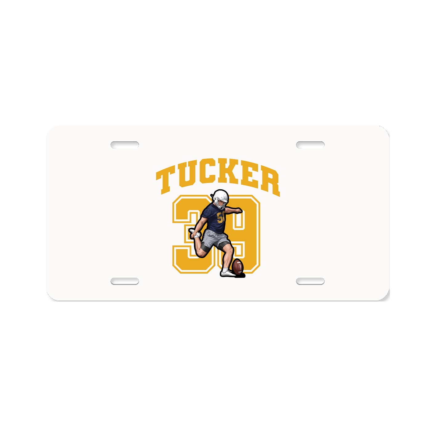 License Plate — Number in Classic