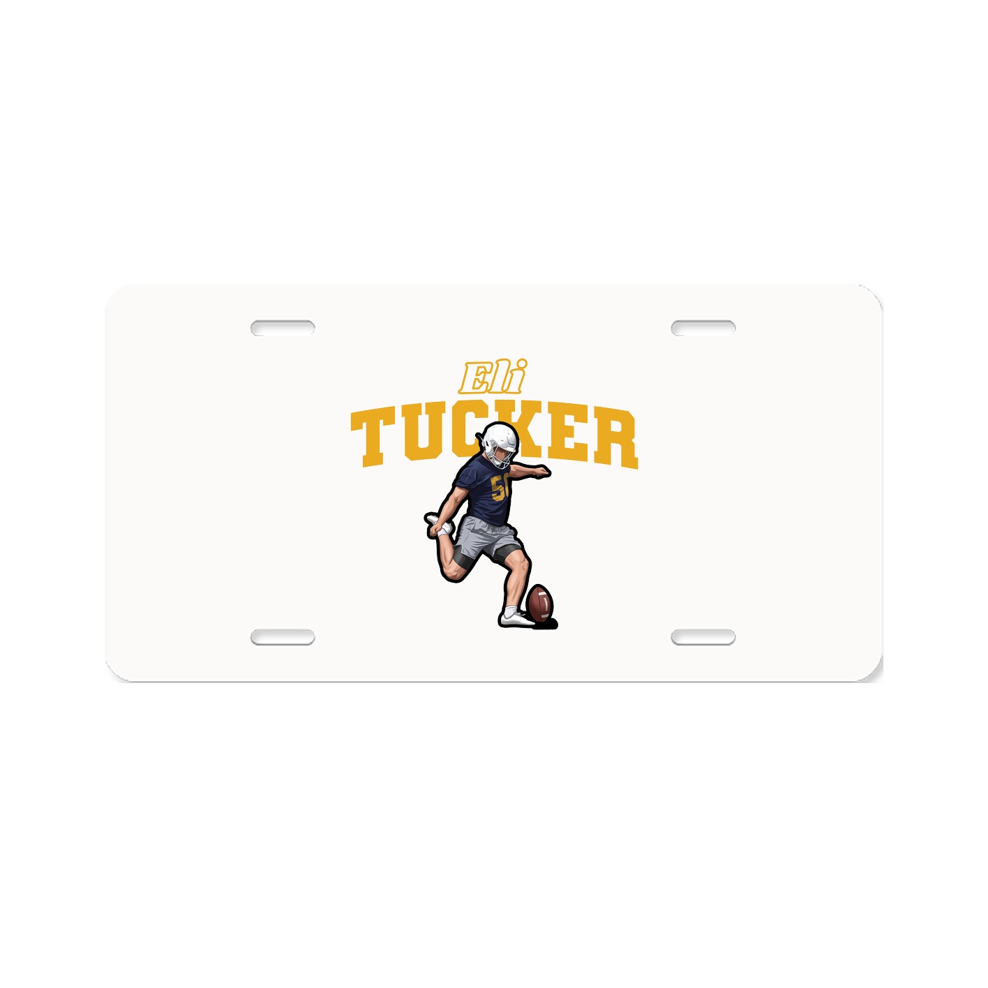 License Plate — Name Arch in Classic