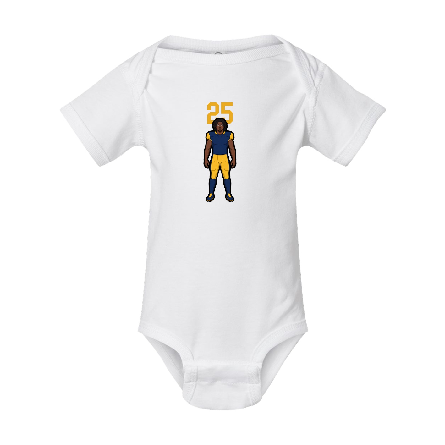 Baby Onesie — Number Top in White