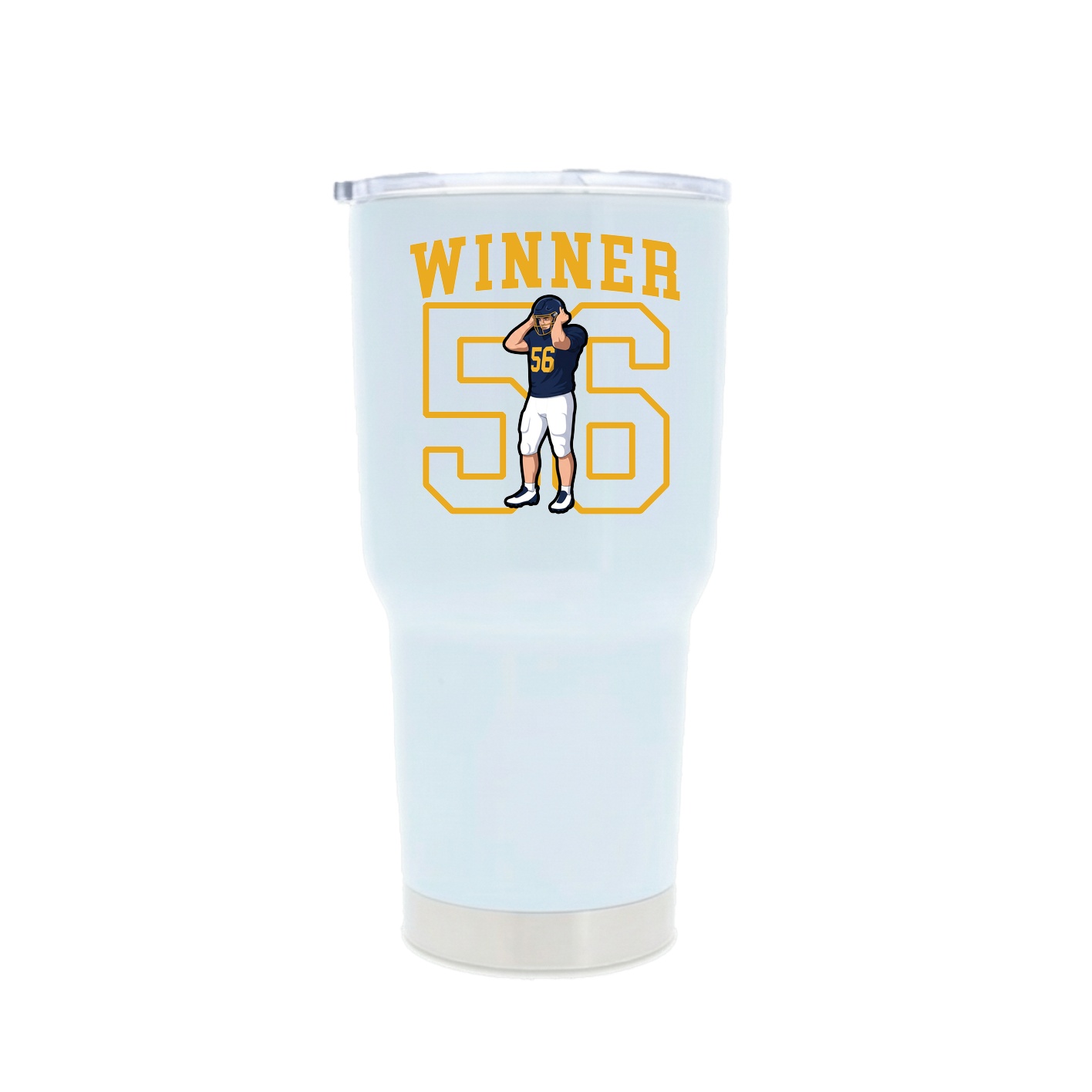 30oz Stainless Steel Tumbler — Shirsey in White