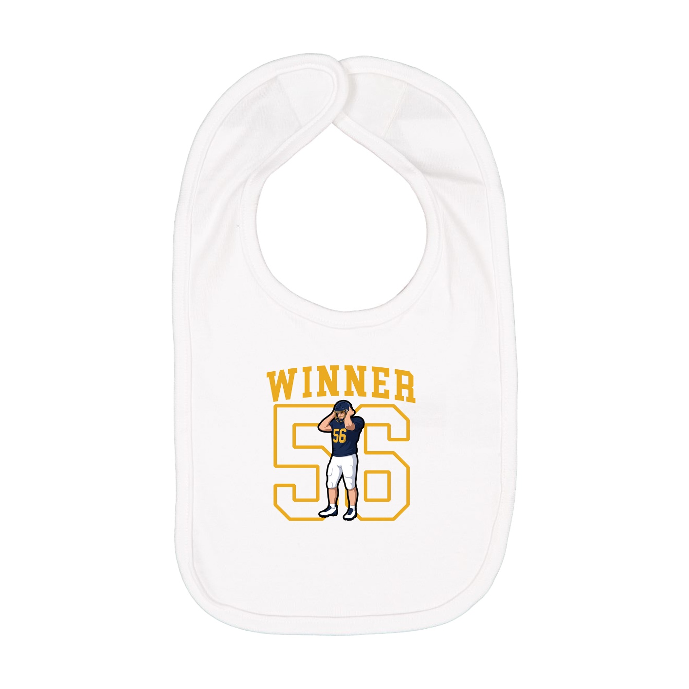 Infant Bib — Shirsey in White