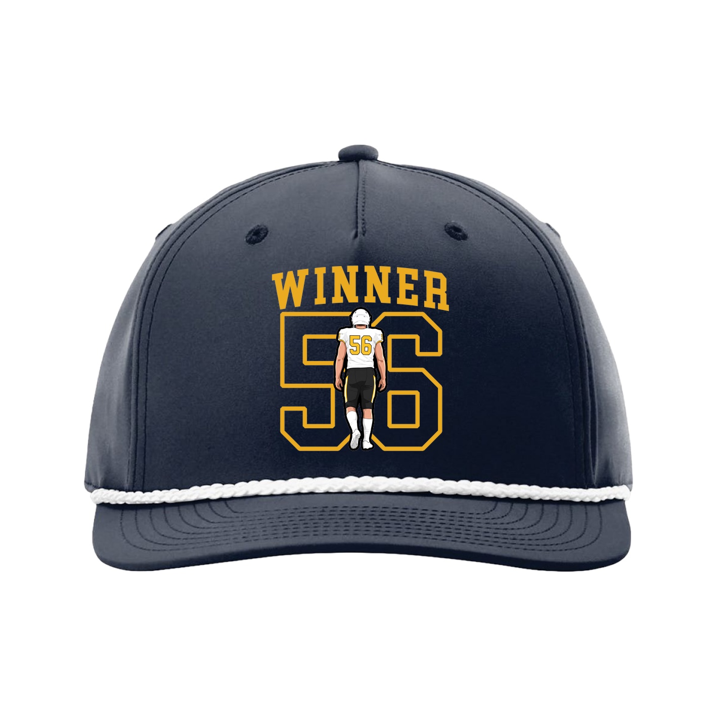 Five-Panel Classic Rope Cap — Shirsey in Navy