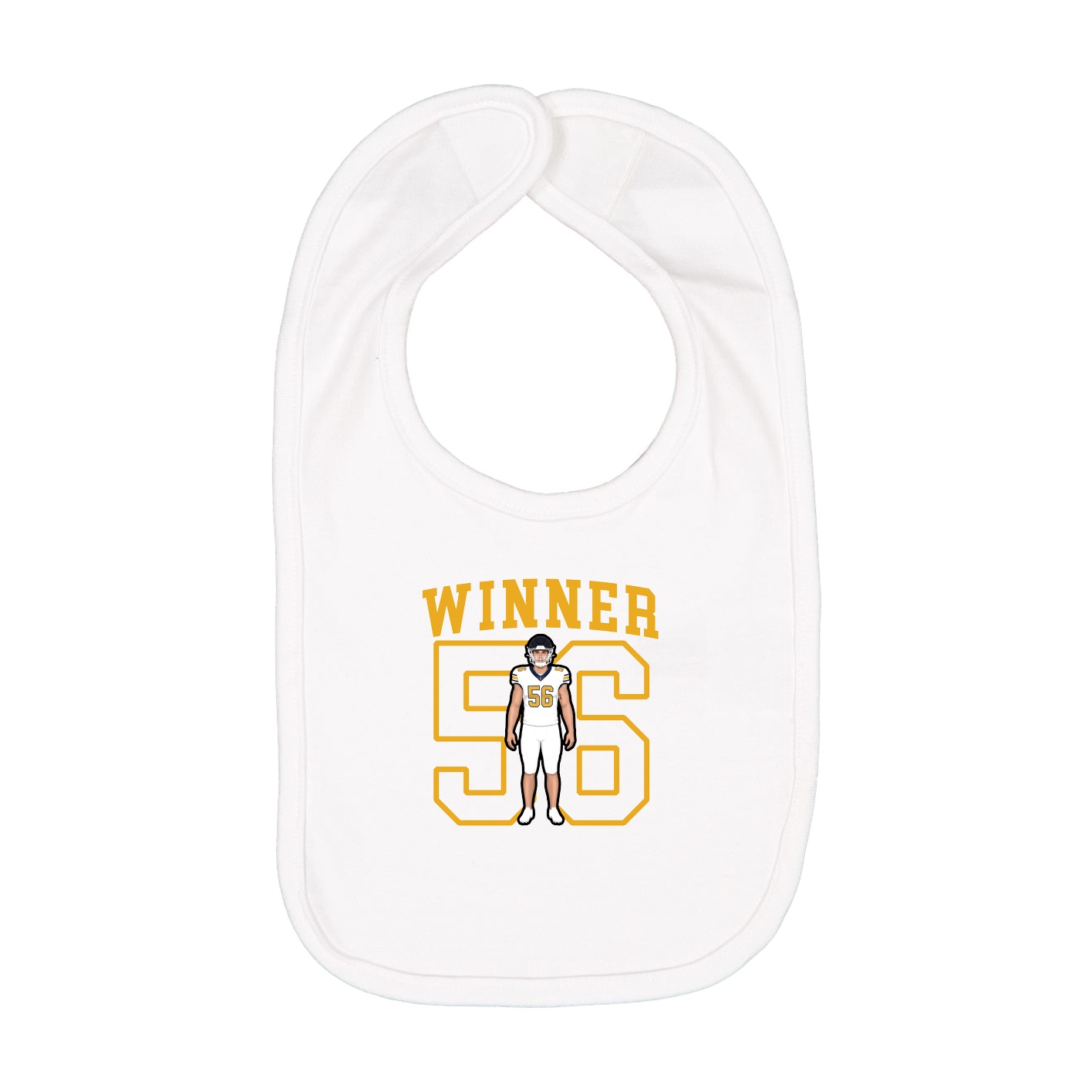 Infant Bib — Shirsey in White
