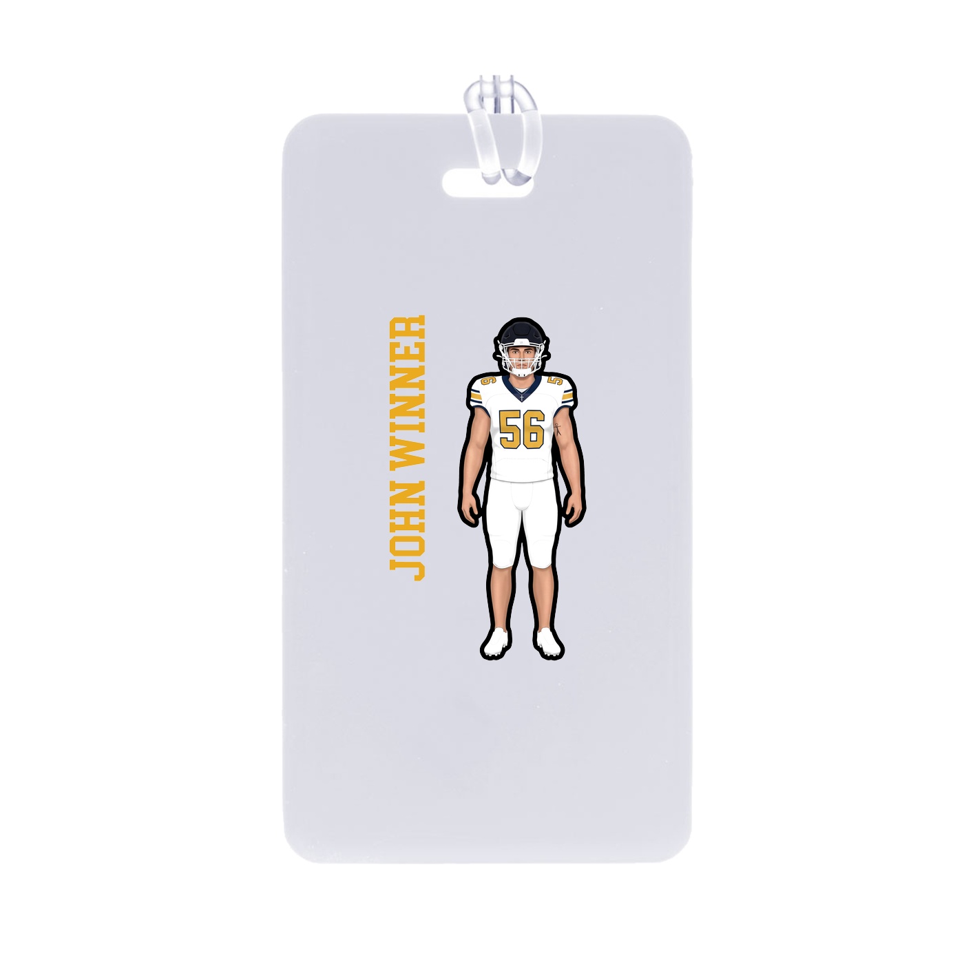 Bag Tag — Name Vertical in Classic