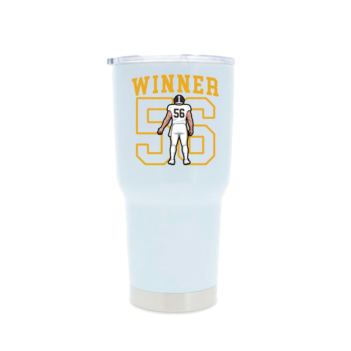 30oz Stainless Steel Tumbler — Shirsey in White