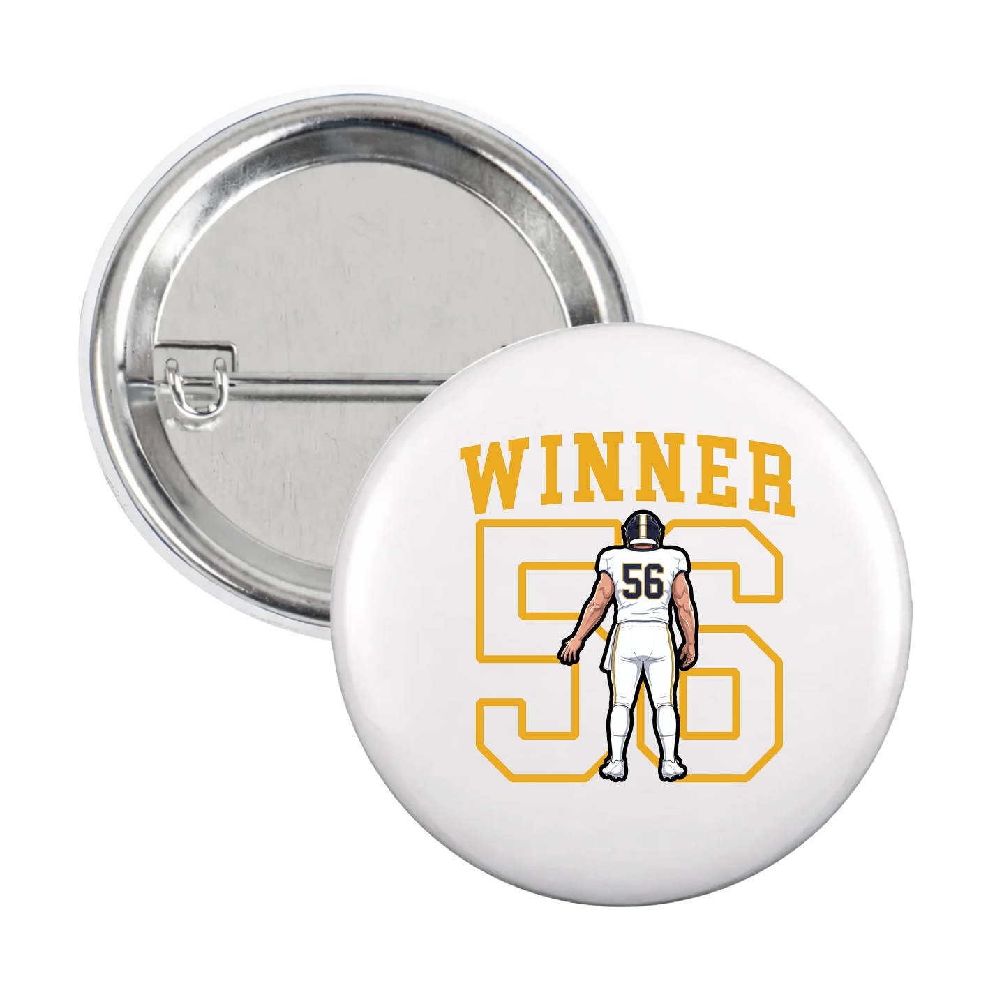Game Day Button — Shirsey in White