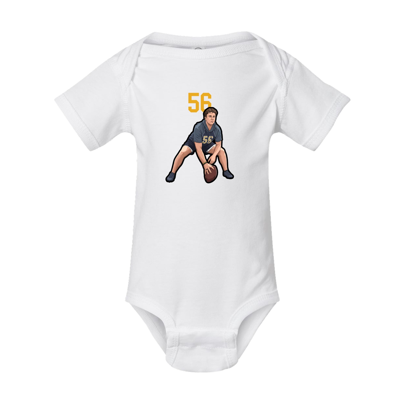 Baby Onesie — Number Top in White