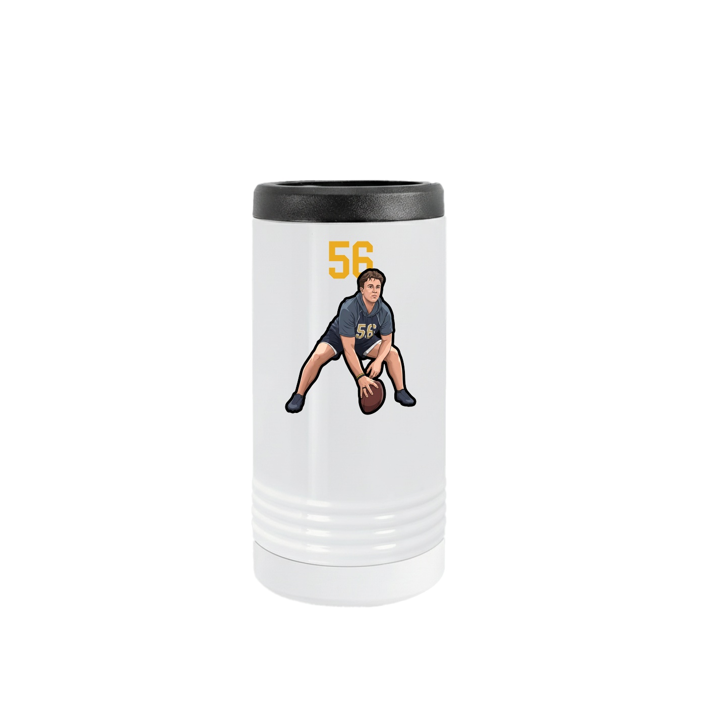 Slim Beverage Holder — Number Top in White