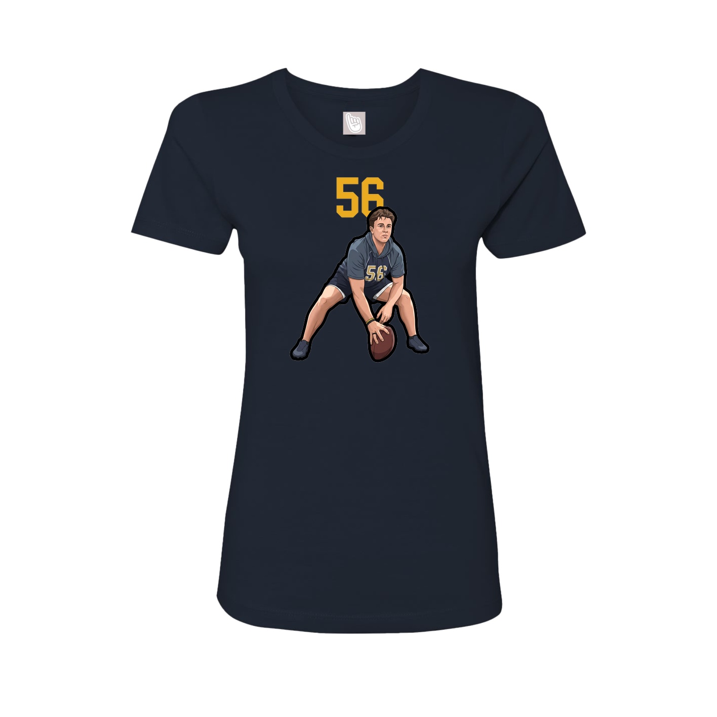 Womens Tee — Number Top in Navy