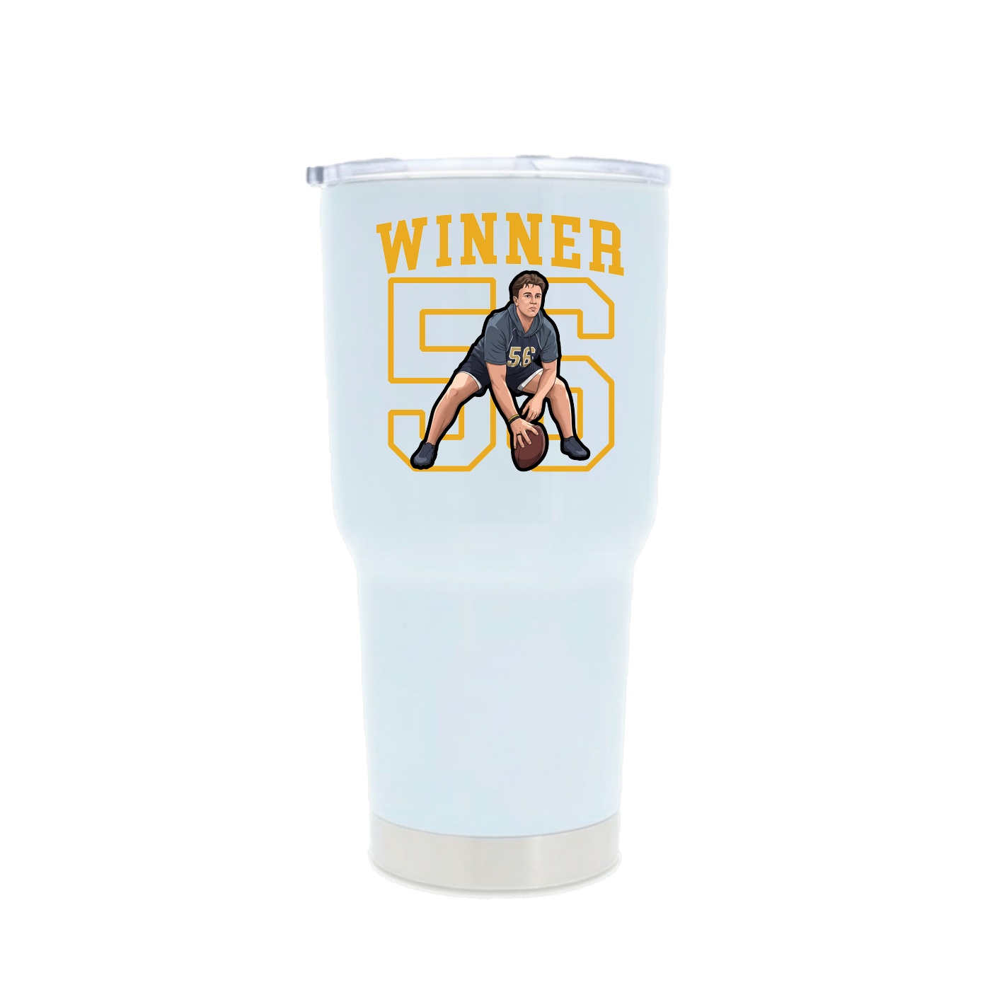 30oz Stainless Steel Tumbler — Shirsey in White