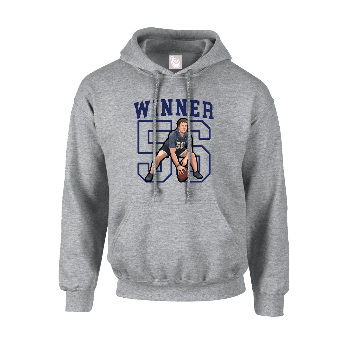 Hoodie — Shirsey in Grey