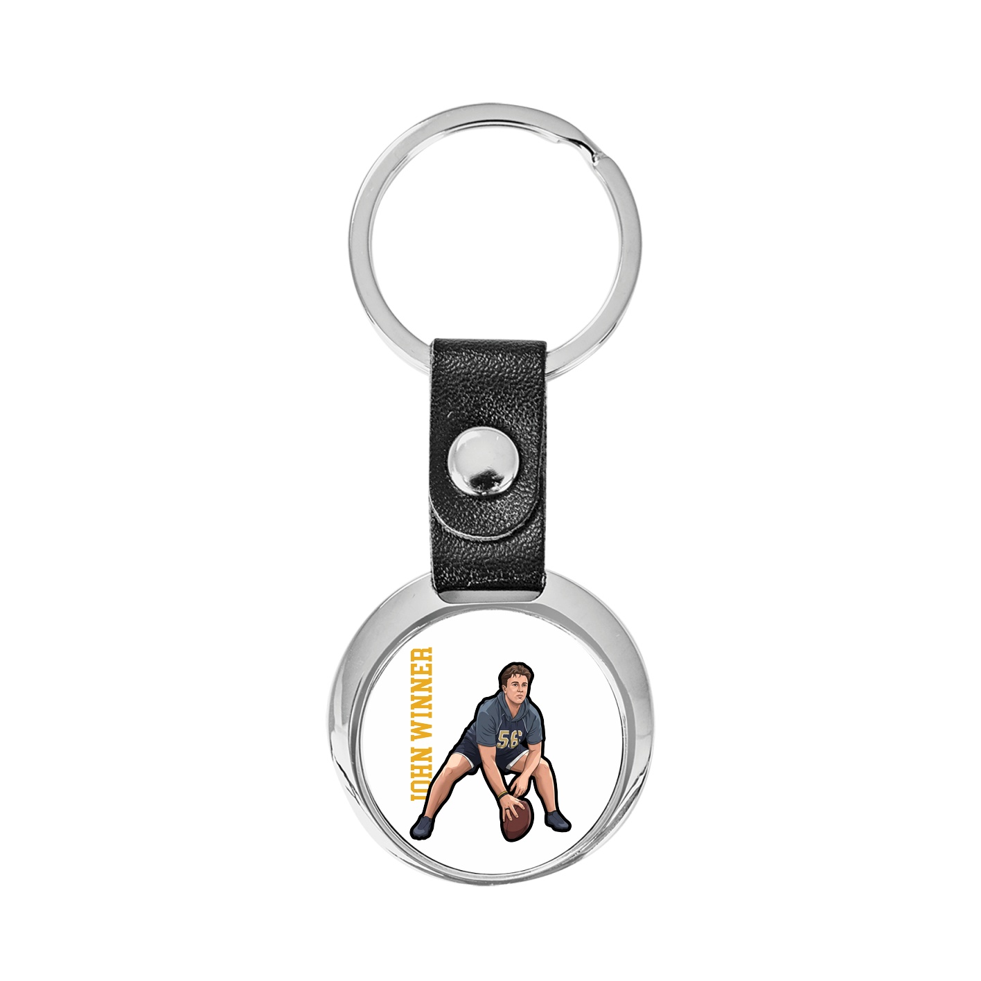 Key Chain — Name Vertical in Classic