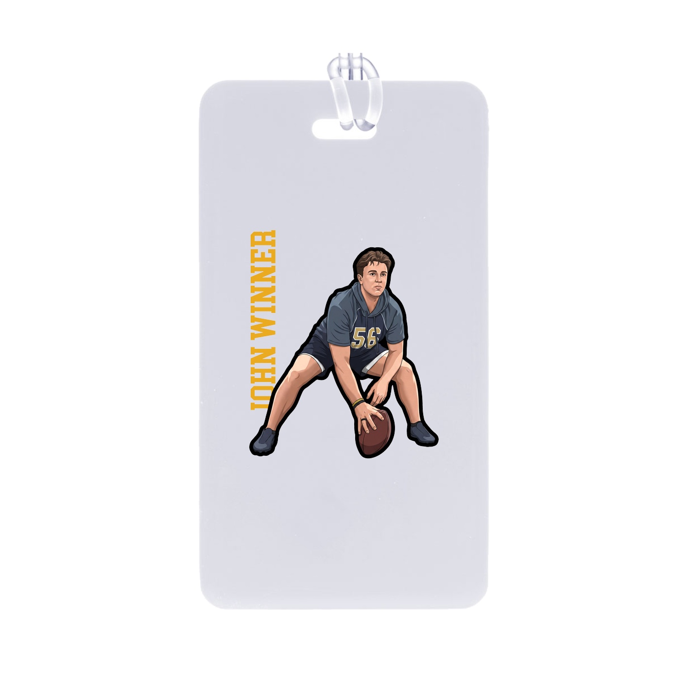 Bag Tag — Name Vertical in Classic