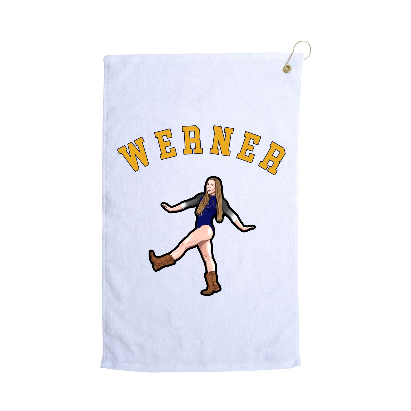 Golf Towel — Shirsey Arch in White