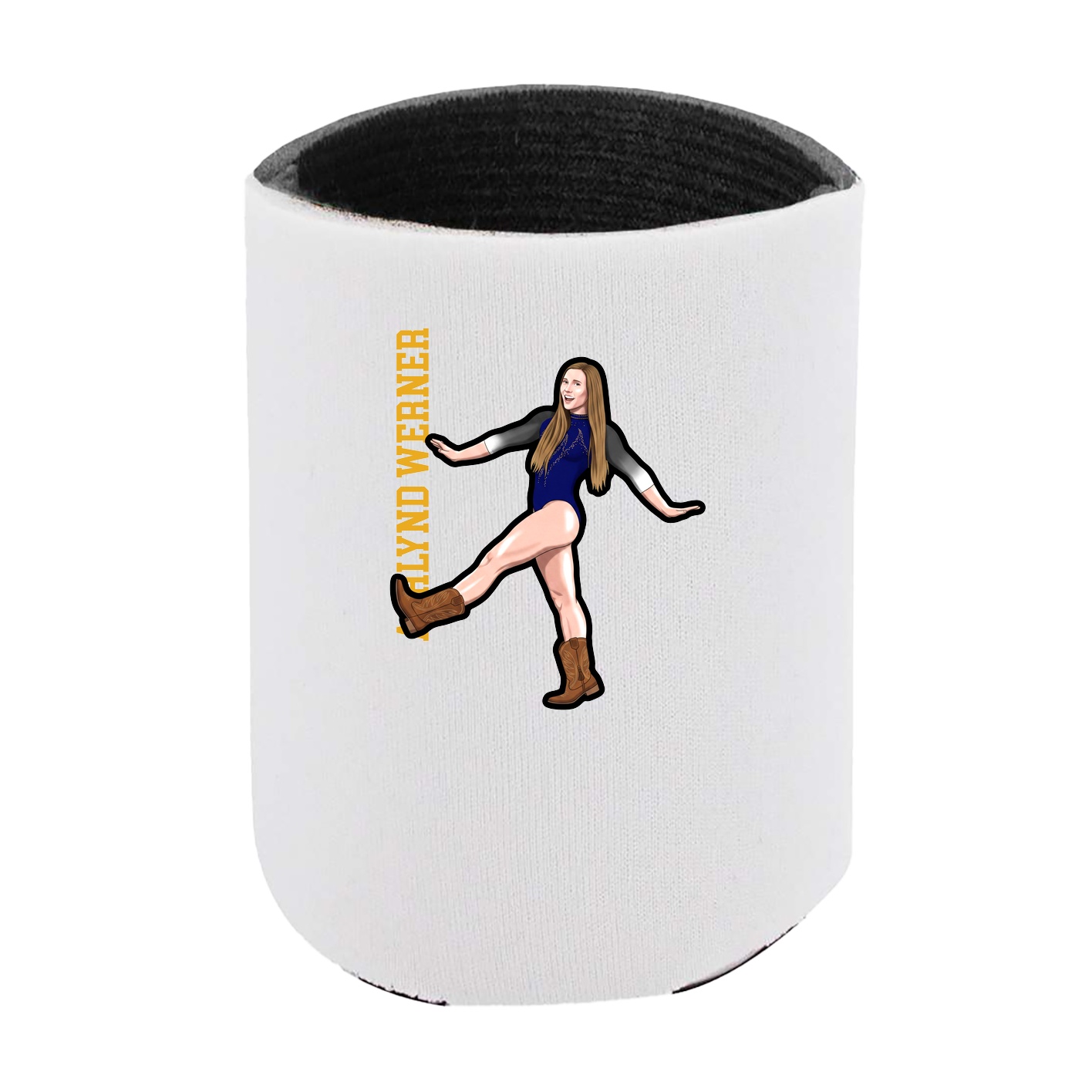 Can Holder — Name Vertical in White
