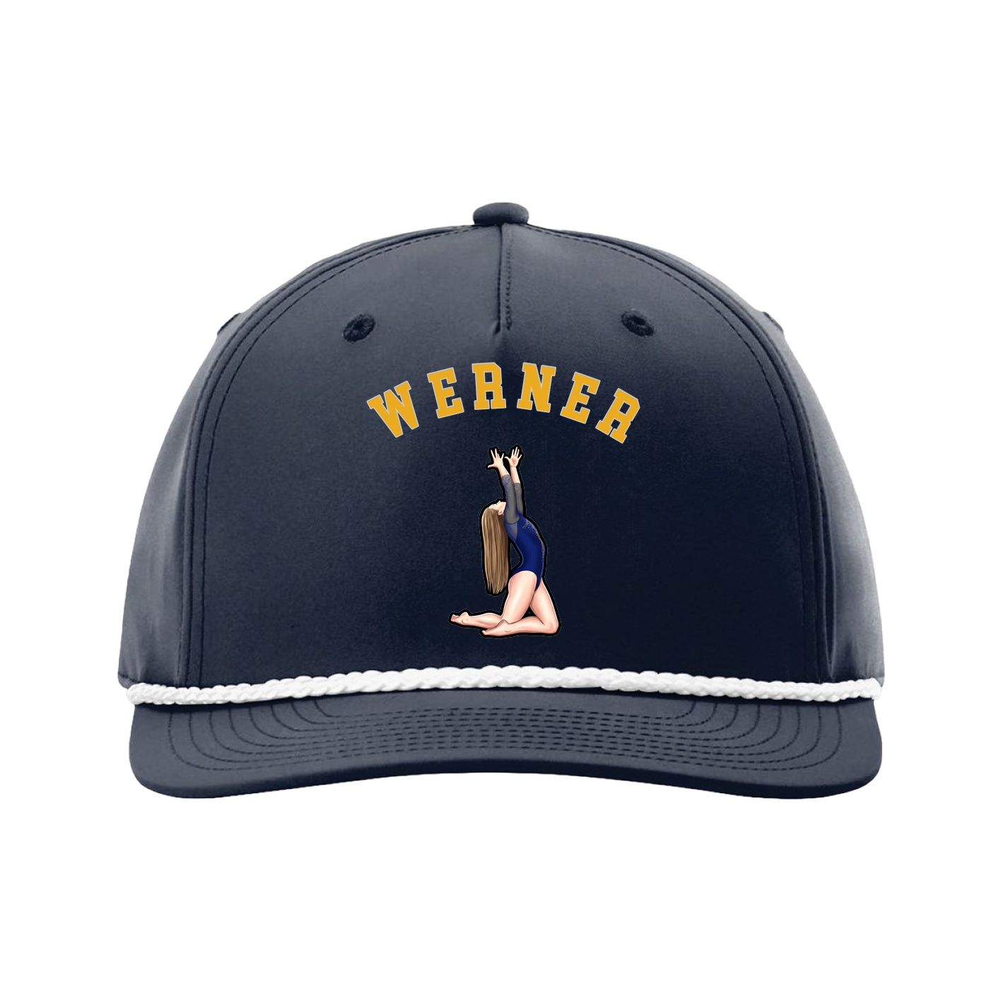 Five-Panel Classic Rope Cap — Shirsey Arch in Navy