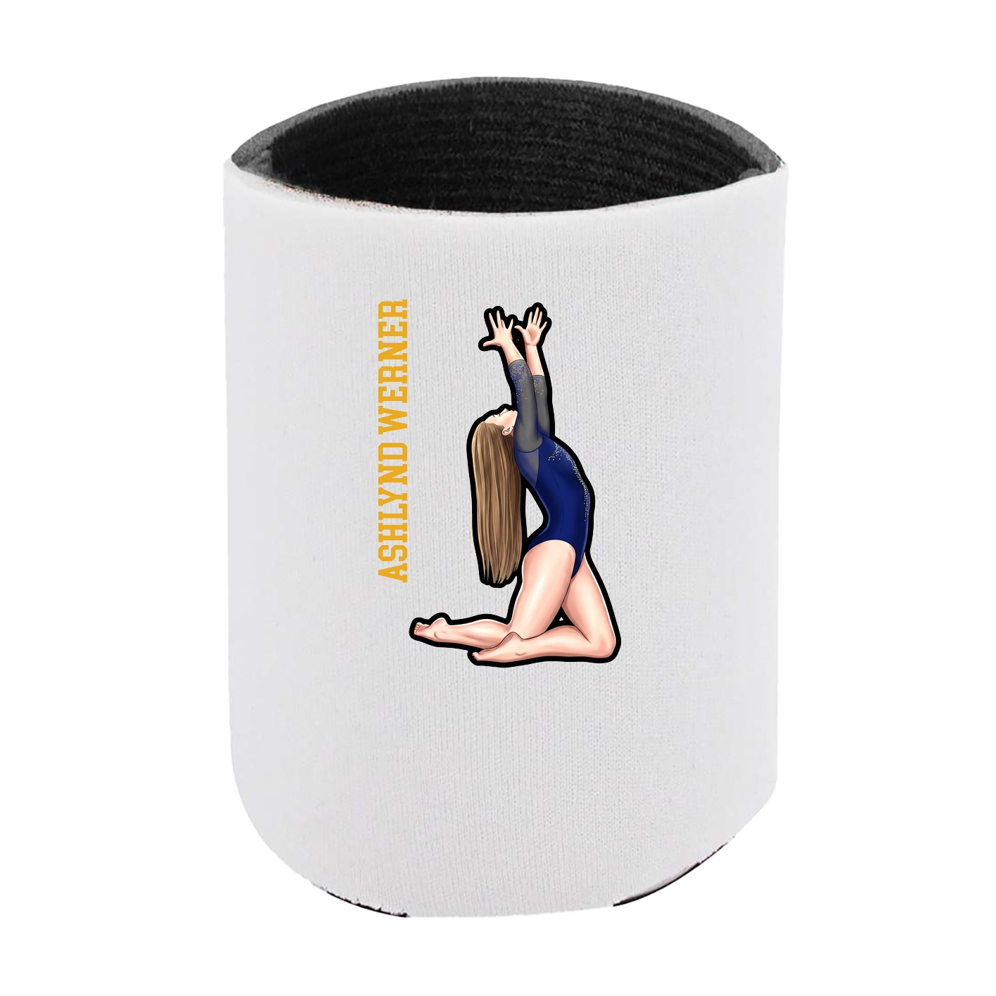 Can Holder — Name Vertical in White