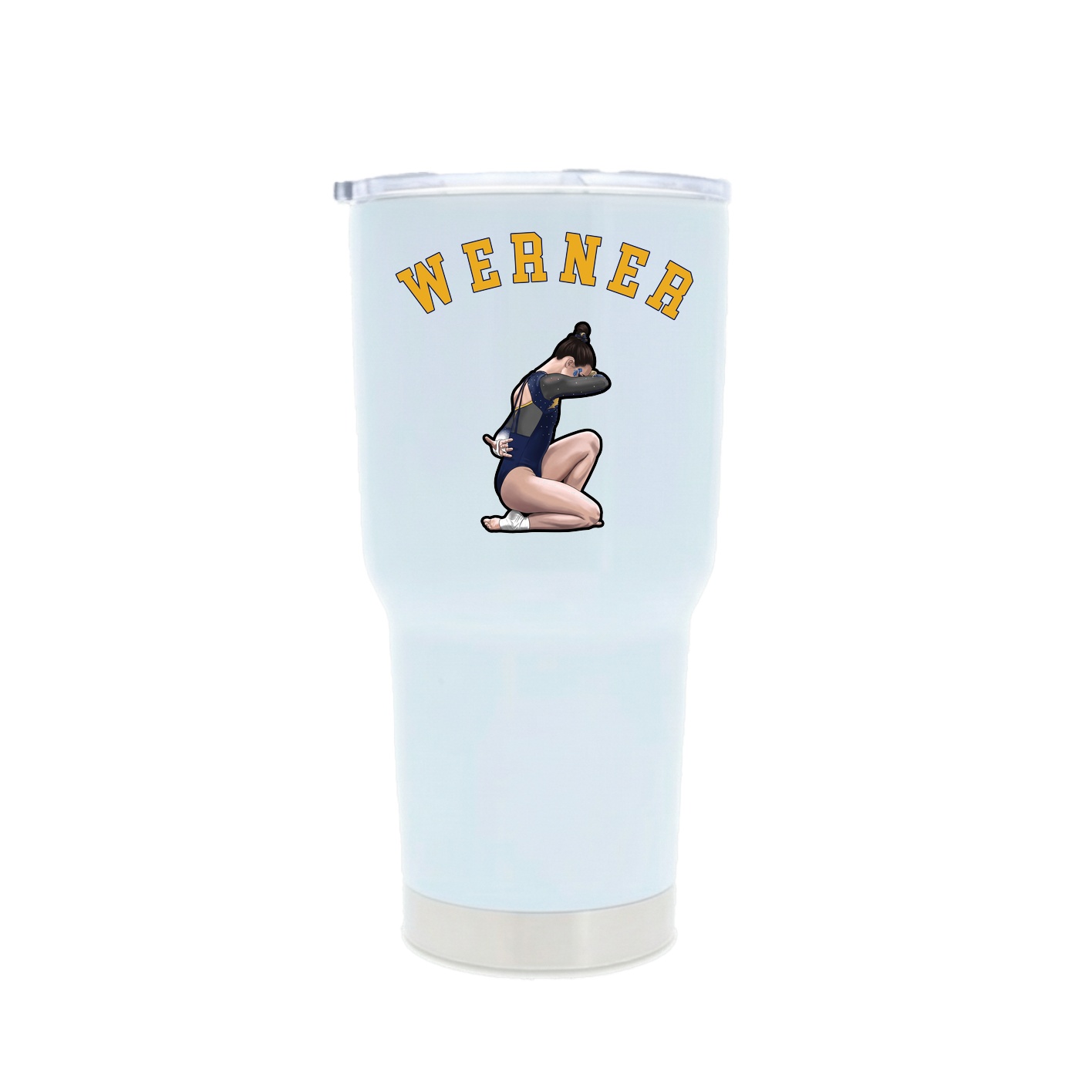 30oz Stainless Steel Tumbler — Shirsey Arch in White