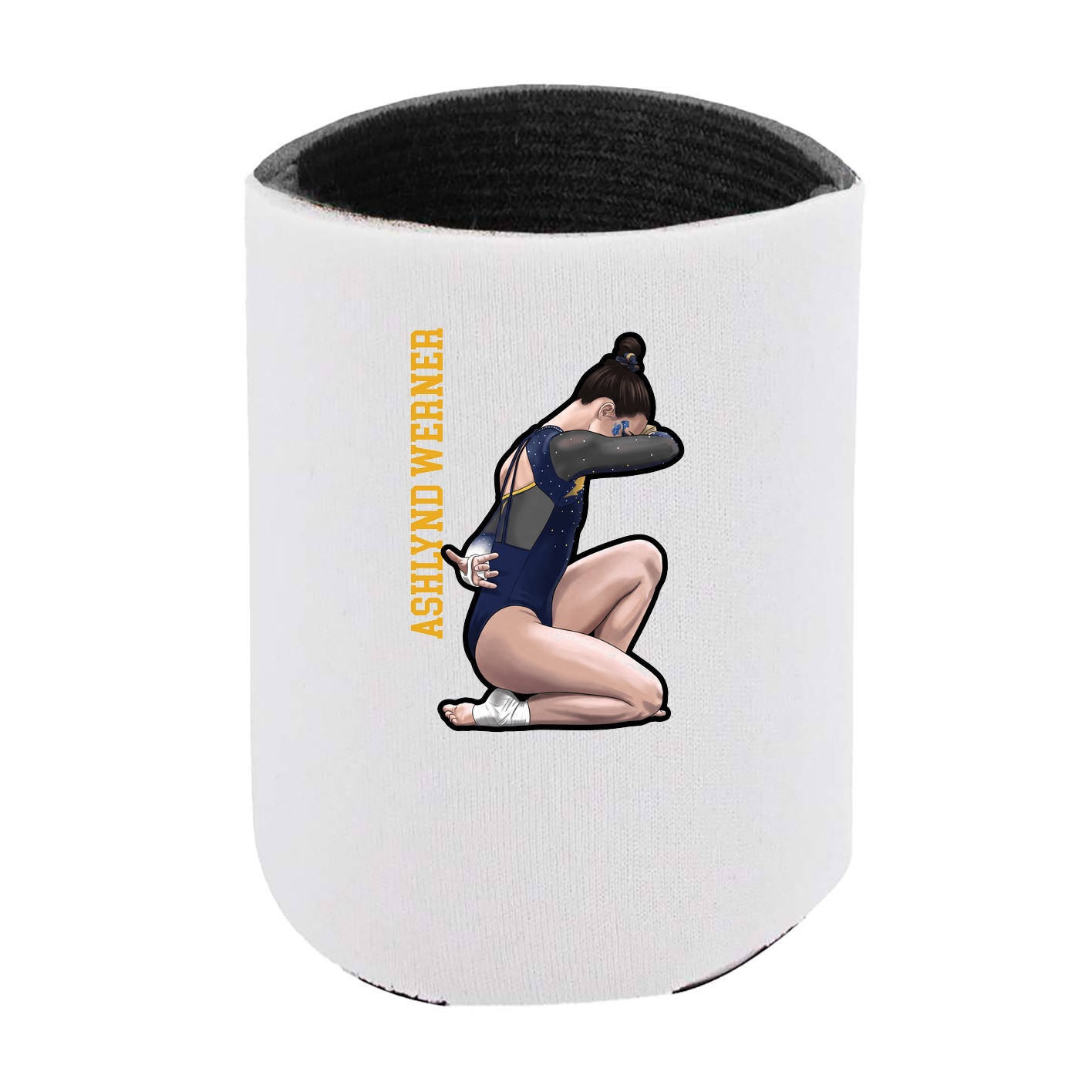 Can Holder — Name Vertical in White