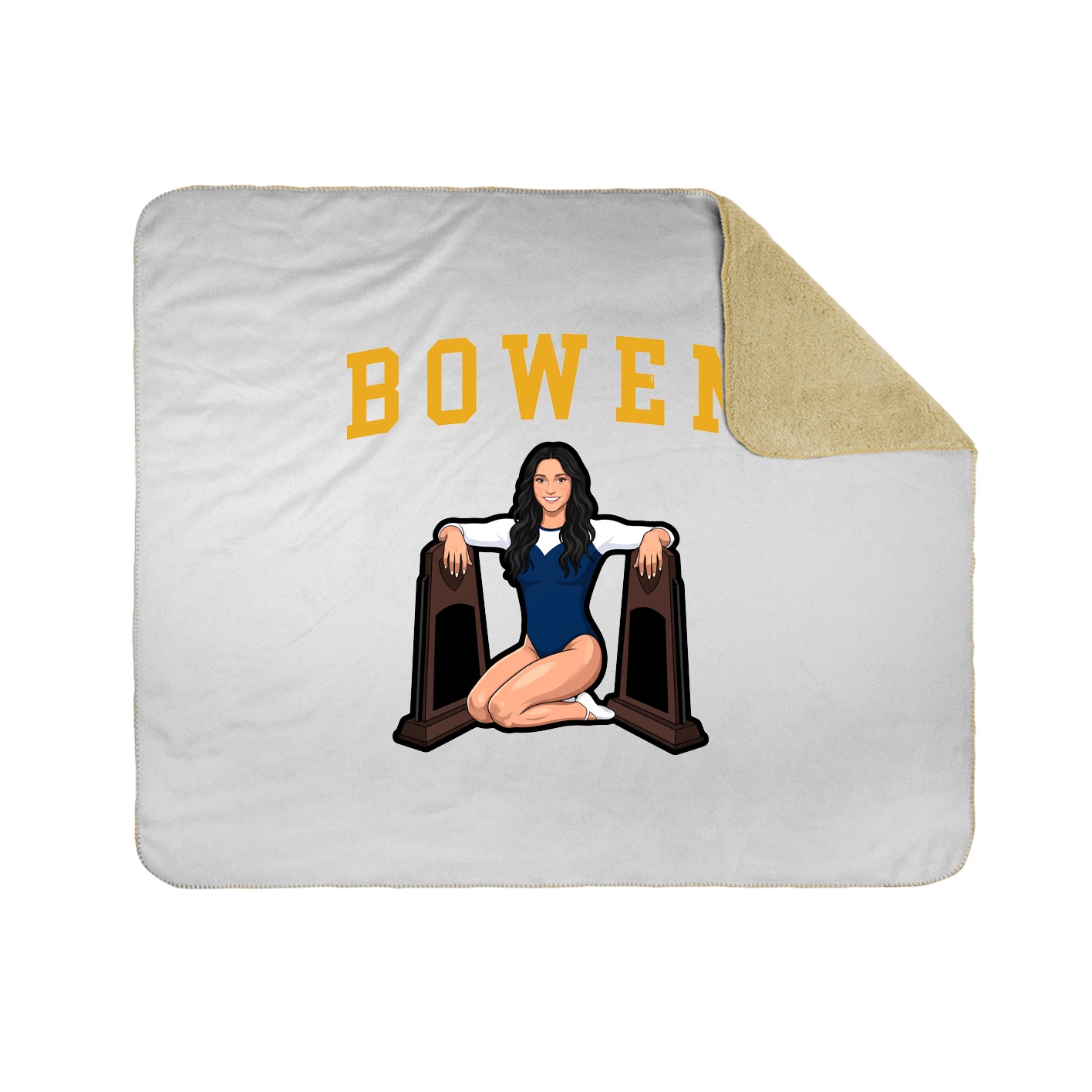 Throw Blanket — Shirsey in White