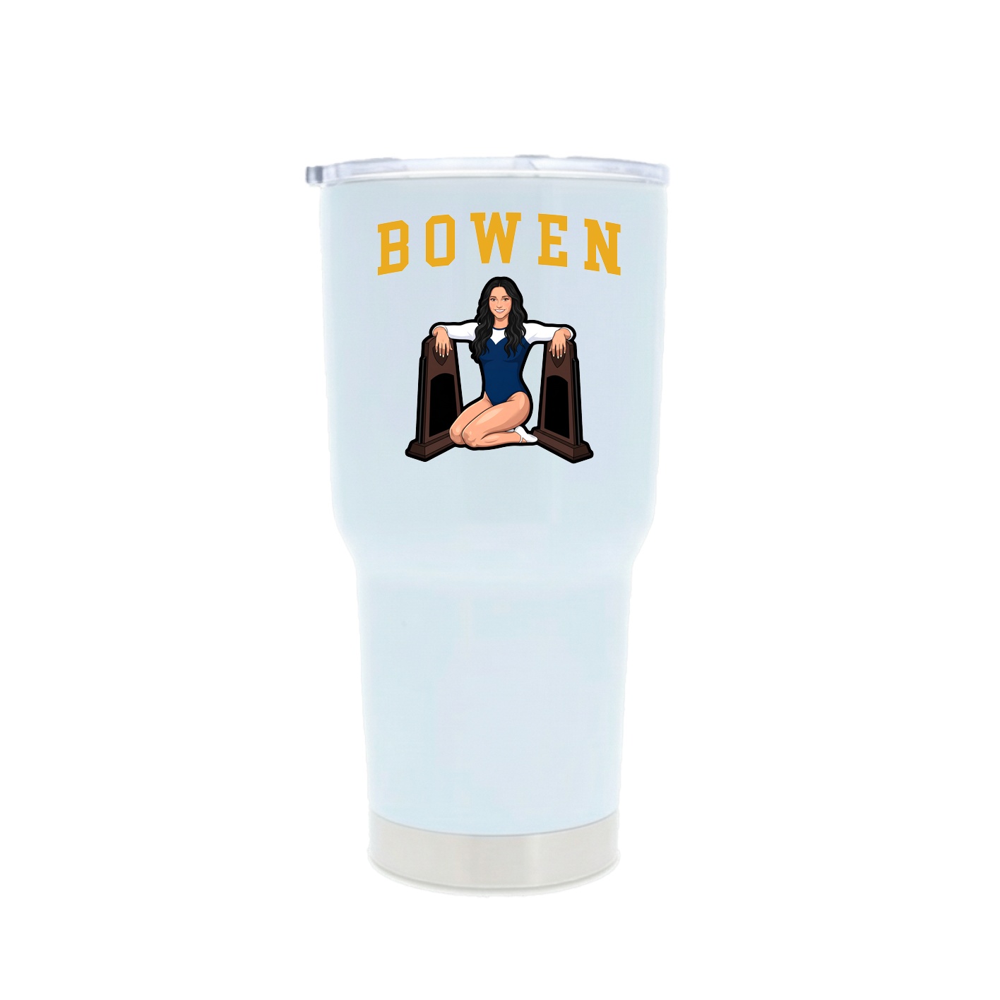 30oz Stainless Steel Tumbler — Shirsey in White