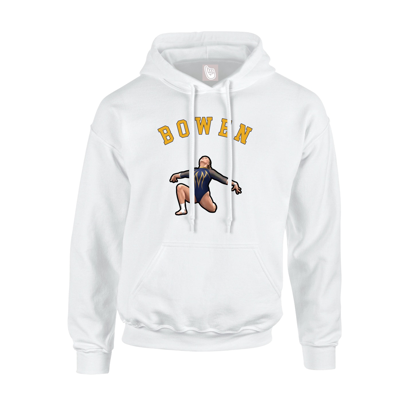 Youth Hoodie — Shirsey Arch in White