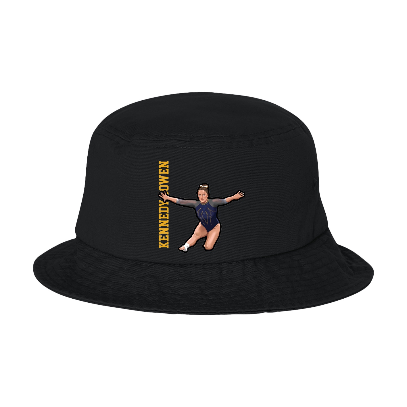 Bucket Cap — Name Vertical in Black