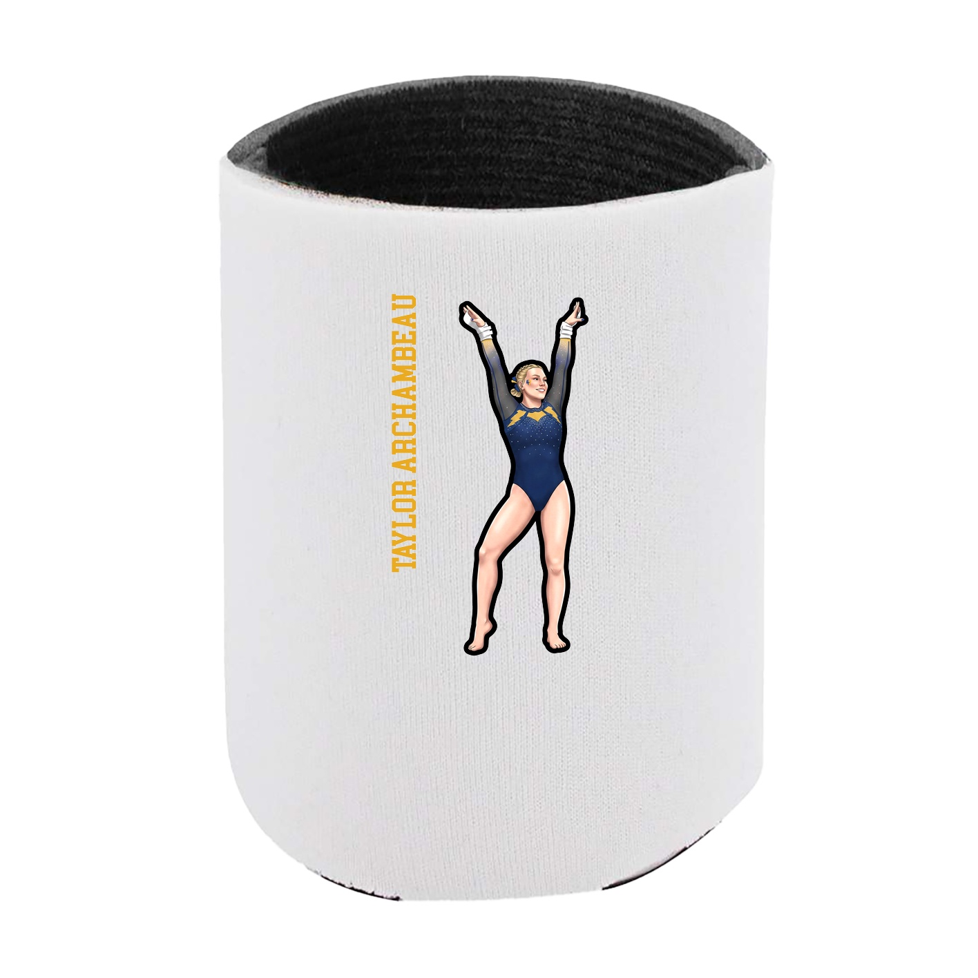 Can Holder — Name Vertical in White
