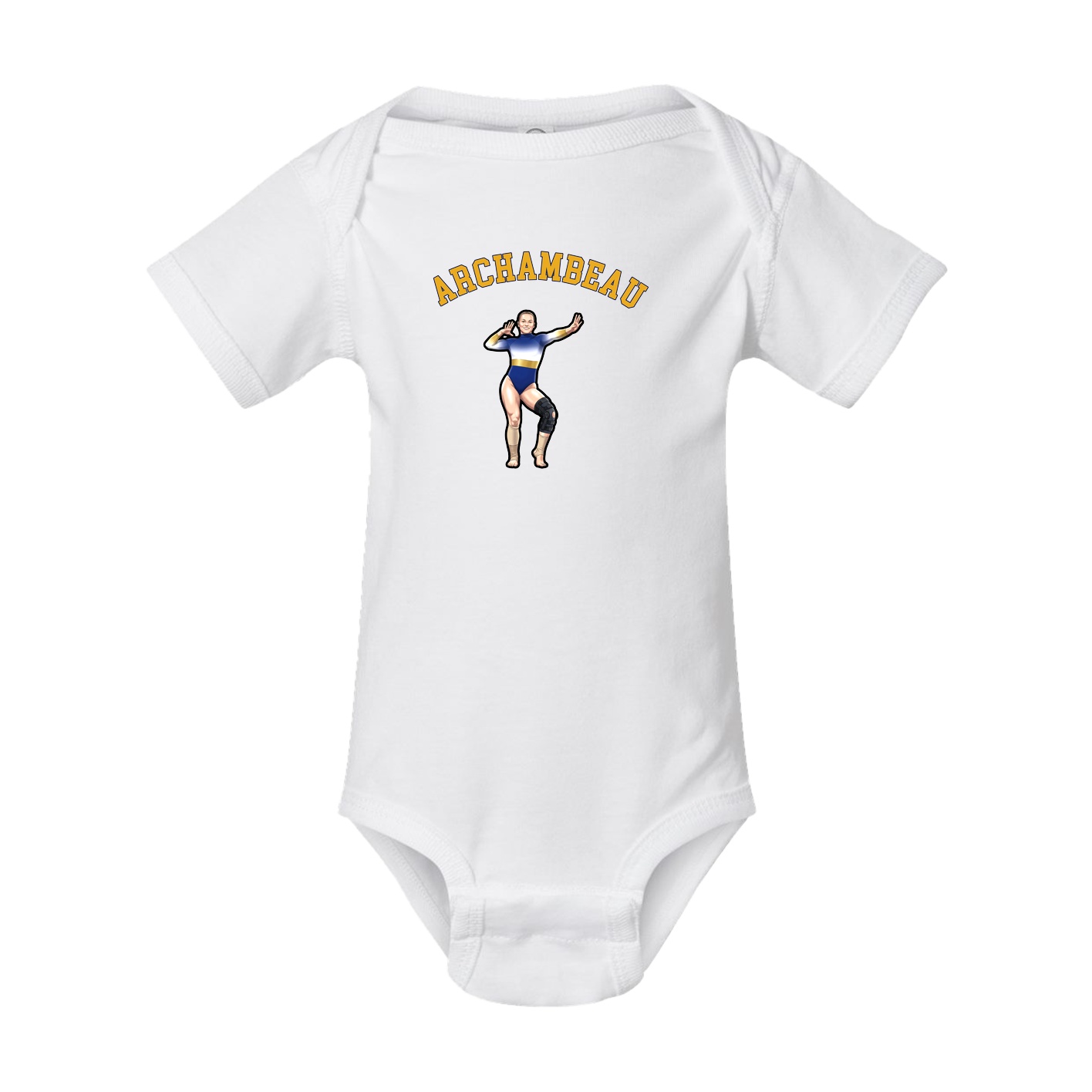 Baby Onesie — Shirsey Arch in White