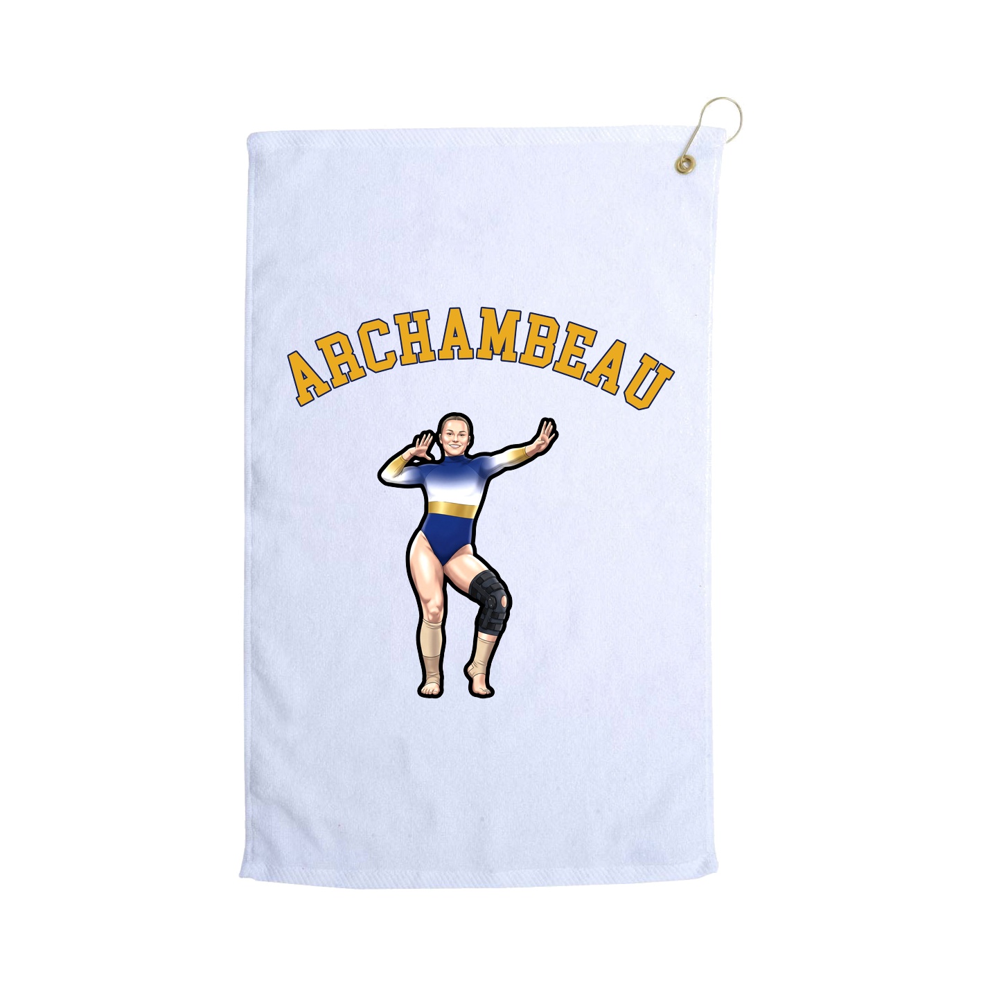 Golf Towel — Shirsey Arch in White