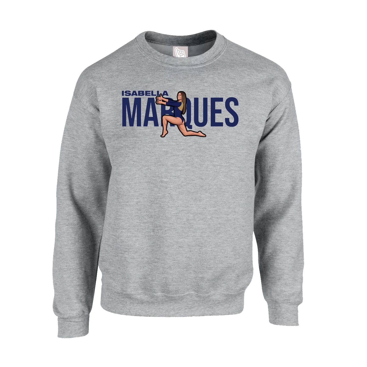 Fleece Crew — Player Name in Grey