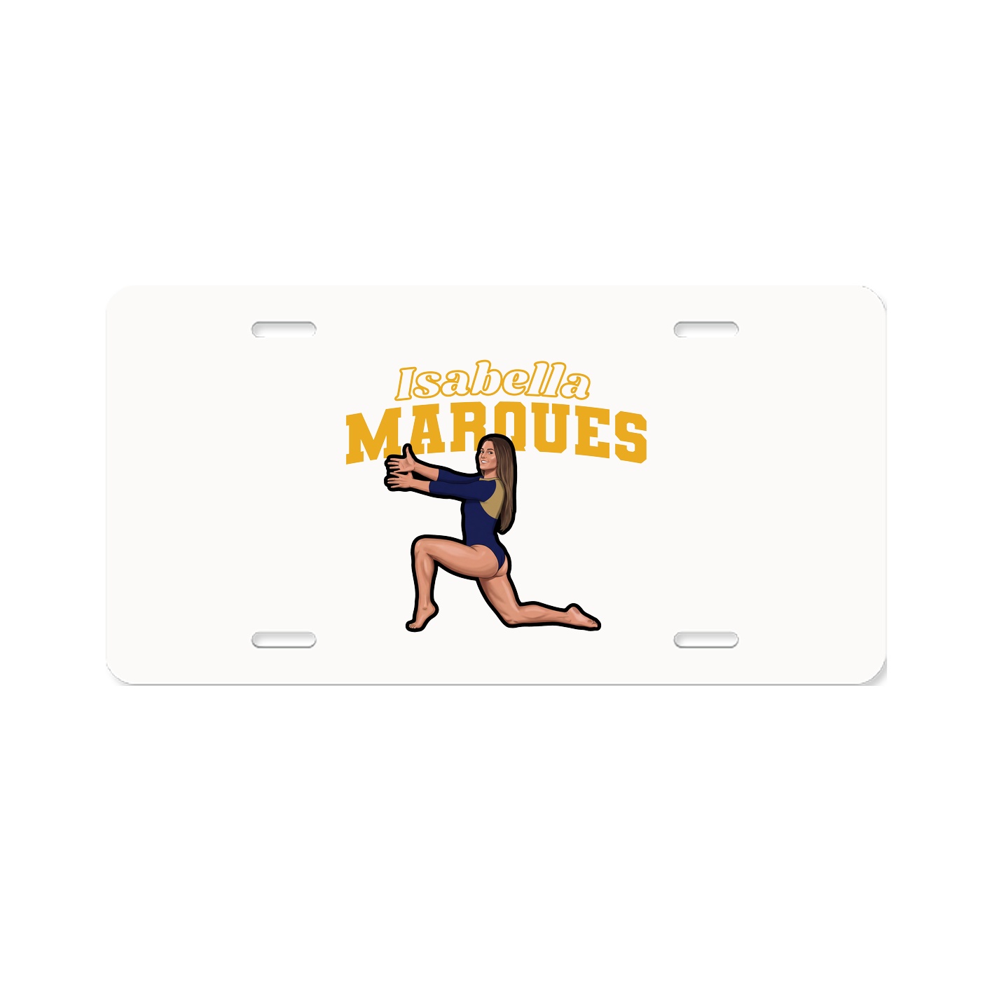 License Plate — Name Arch in Classic