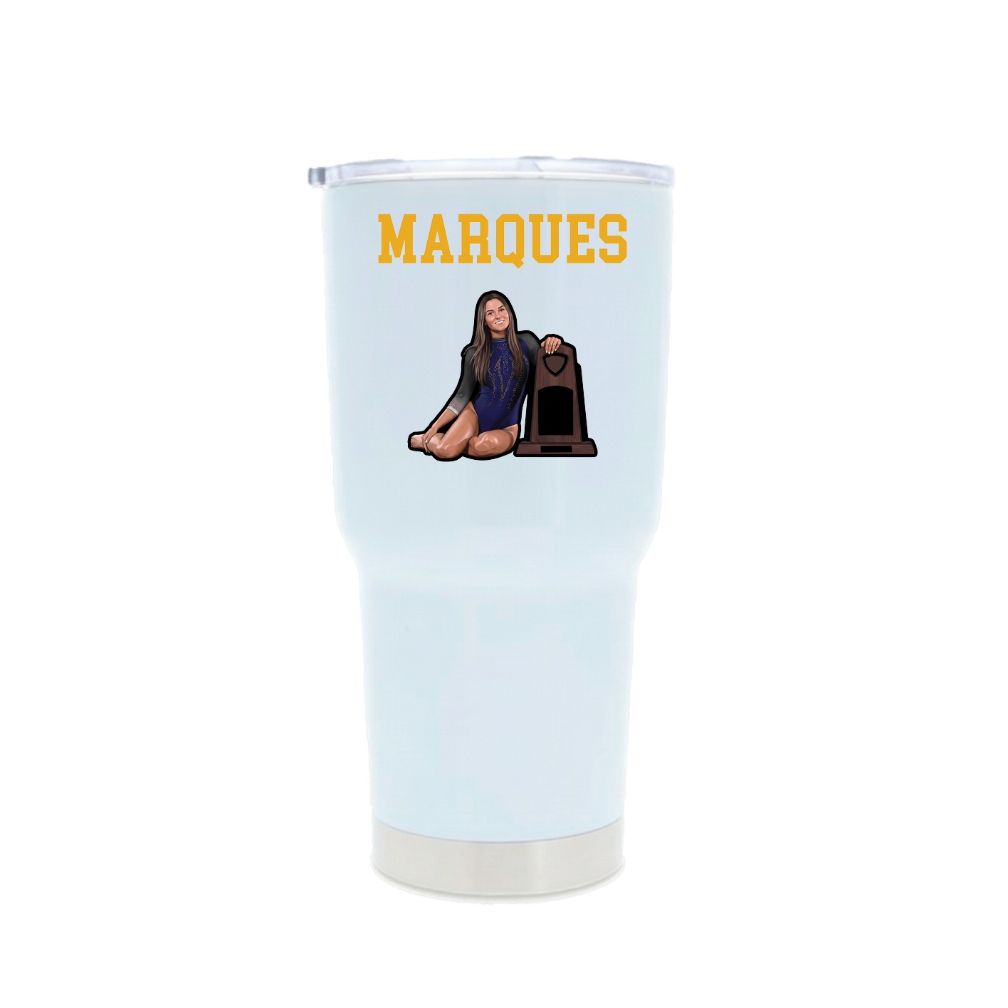 30oz Stainless Steel Tumbler — Shirsey in White