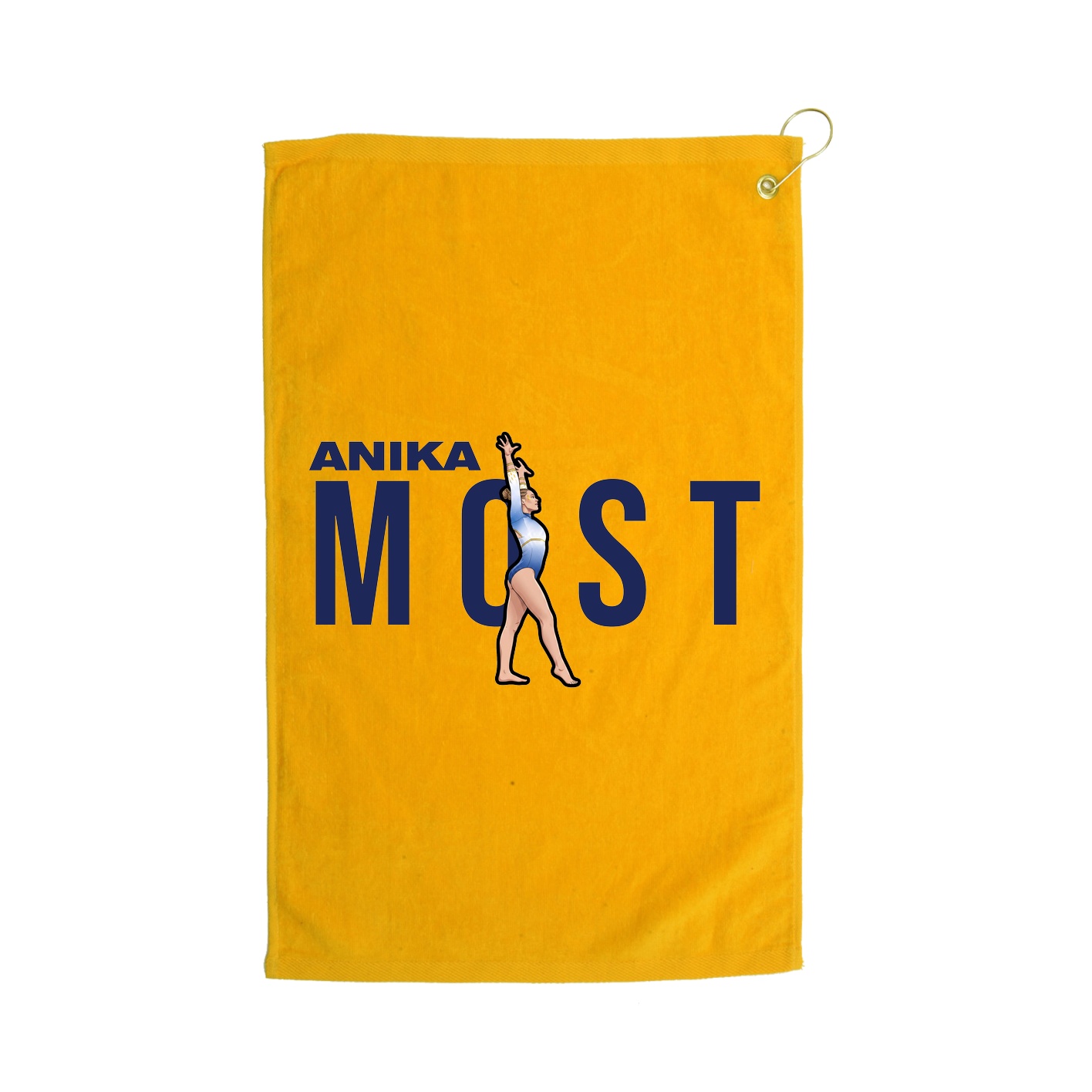 Golf Towel — Player Name in Gold