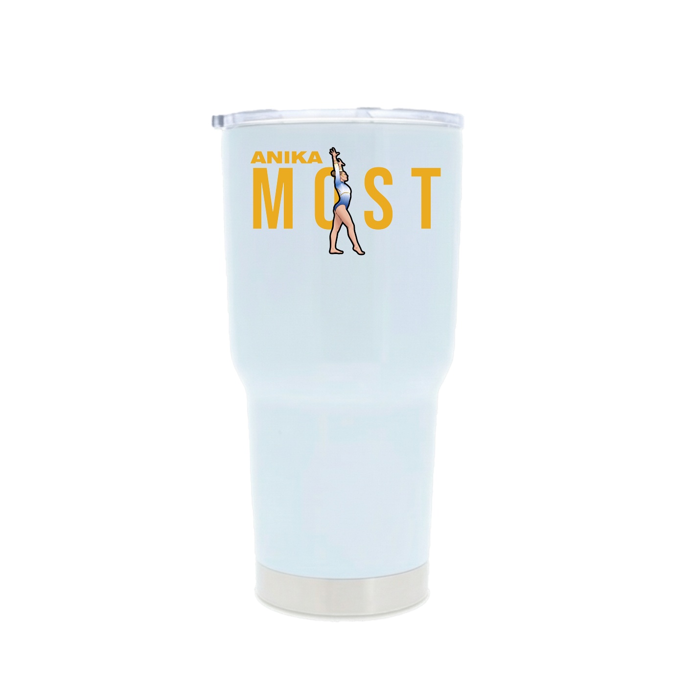 30oz Stainless Steel Tumbler — Player Name in White