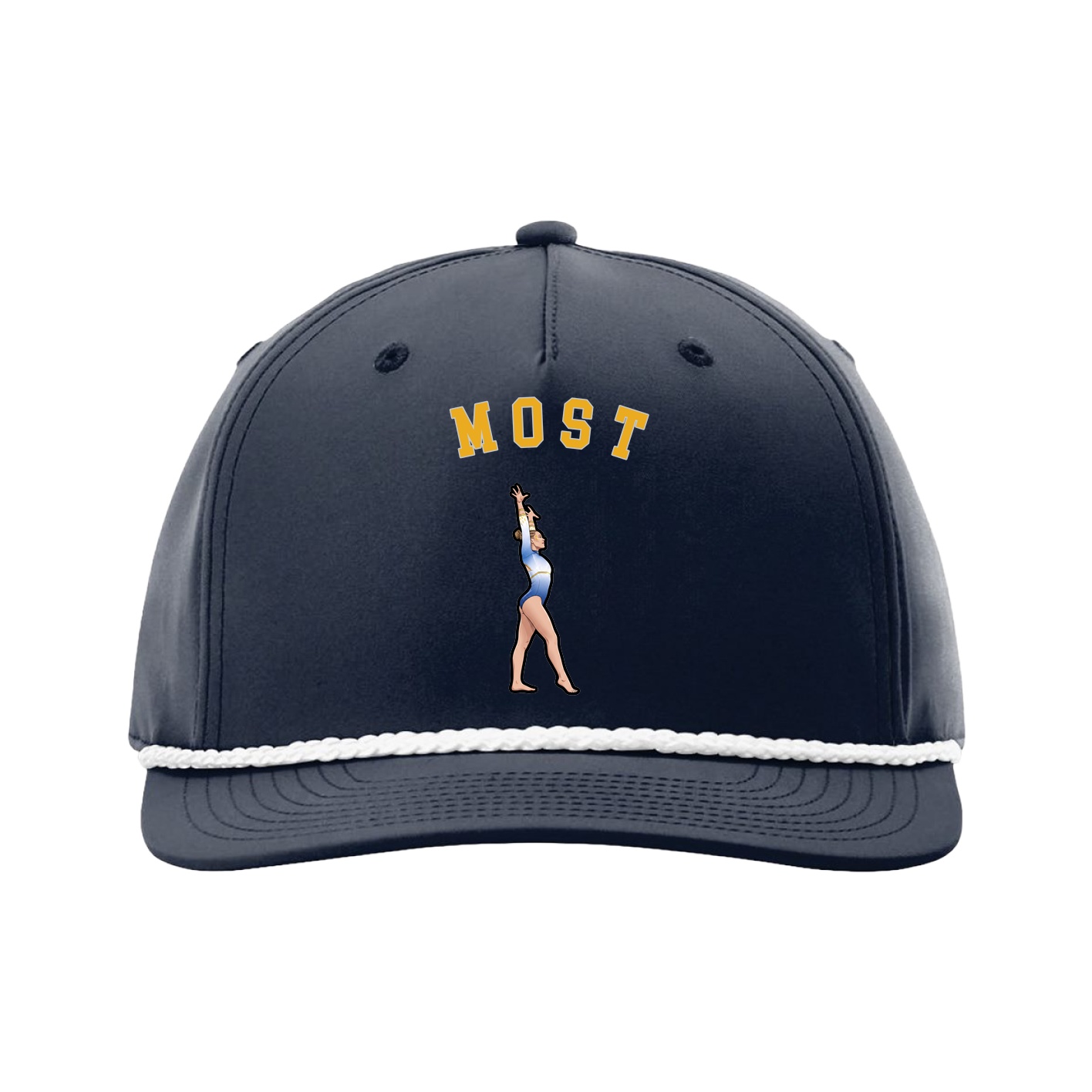 Five-Panel Classic Rope Cap — Shirsey Arch in Navy