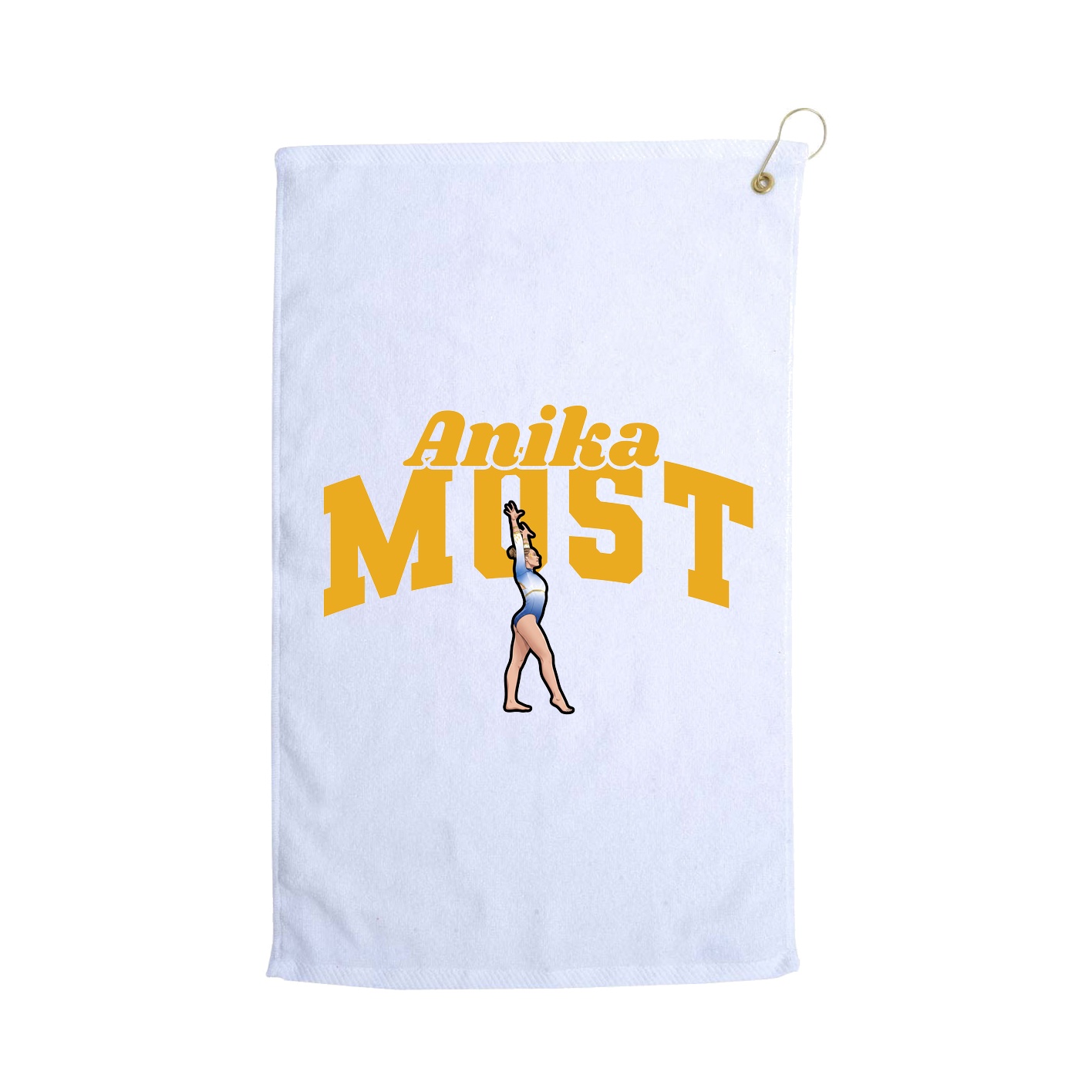 Golf Towel — Signature Arch in White