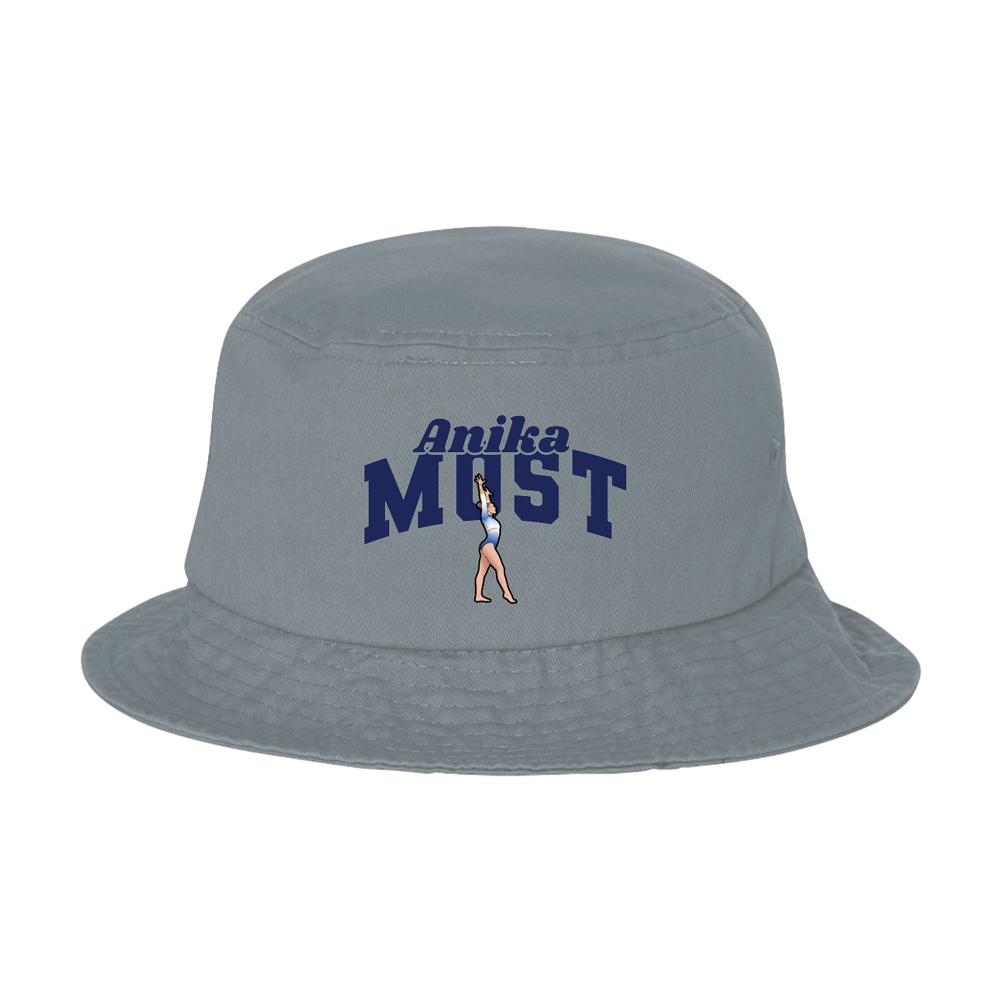 Bucket Cap — Signature Arch in Grey