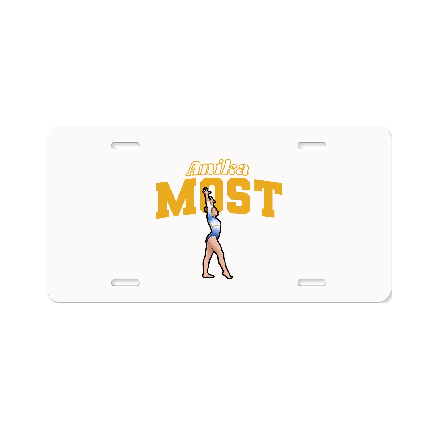 License Plate — Name Arch in Classic