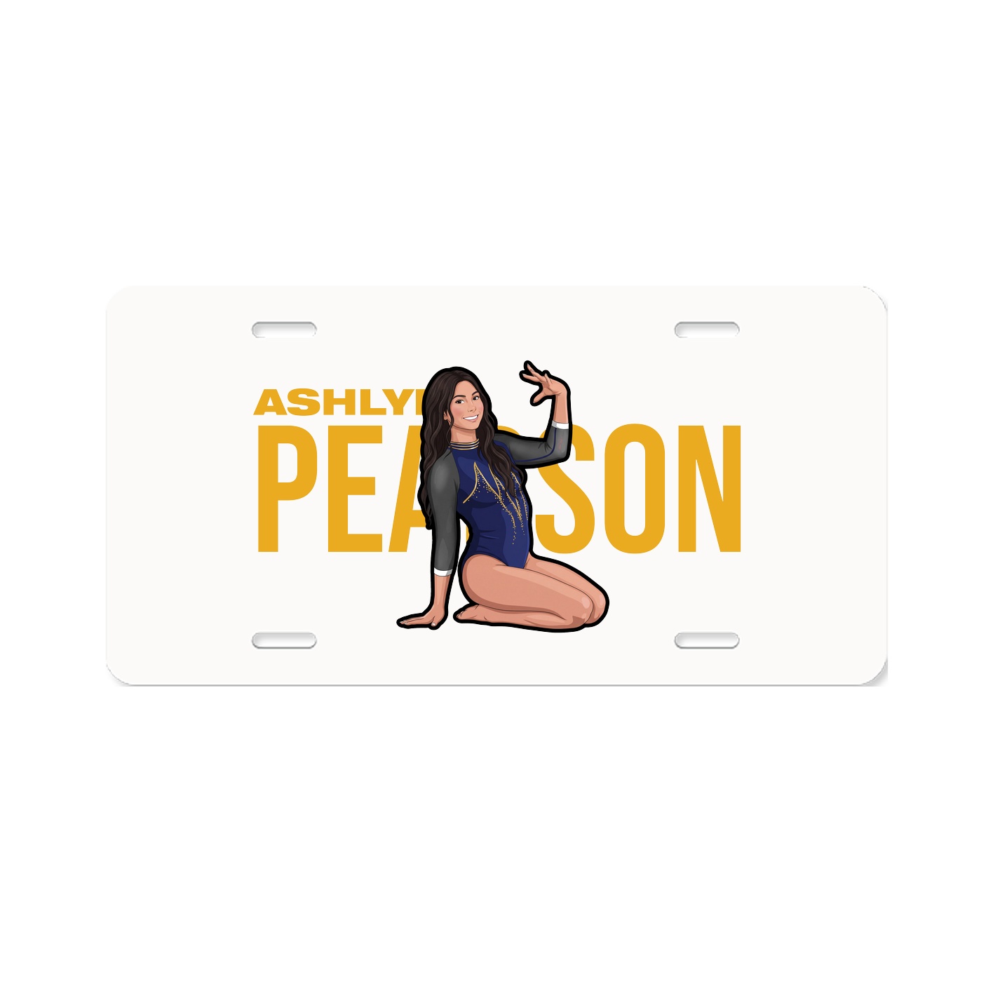 License Plate — Player Name in Classic