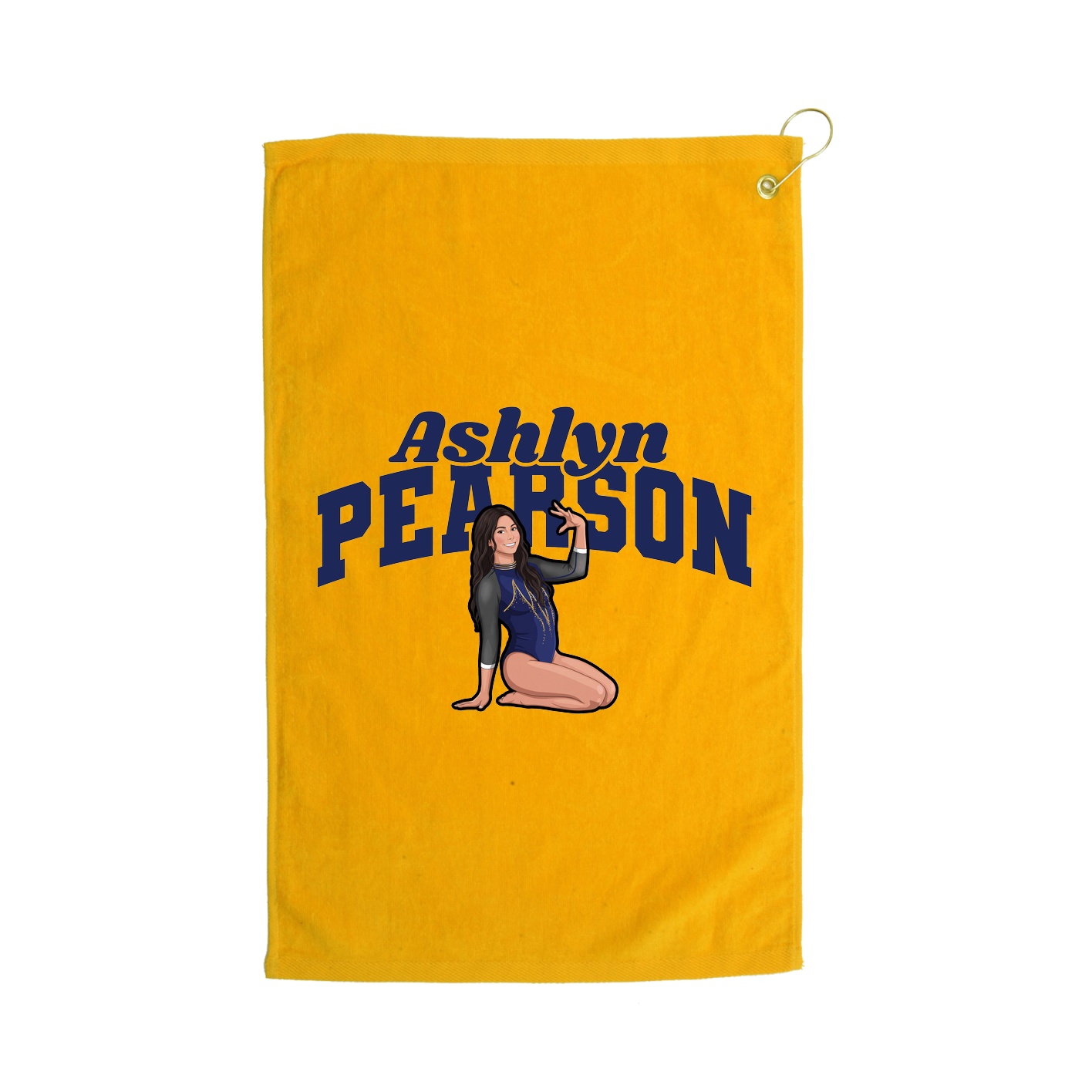 Golf Towel — Signature Arch in Gold