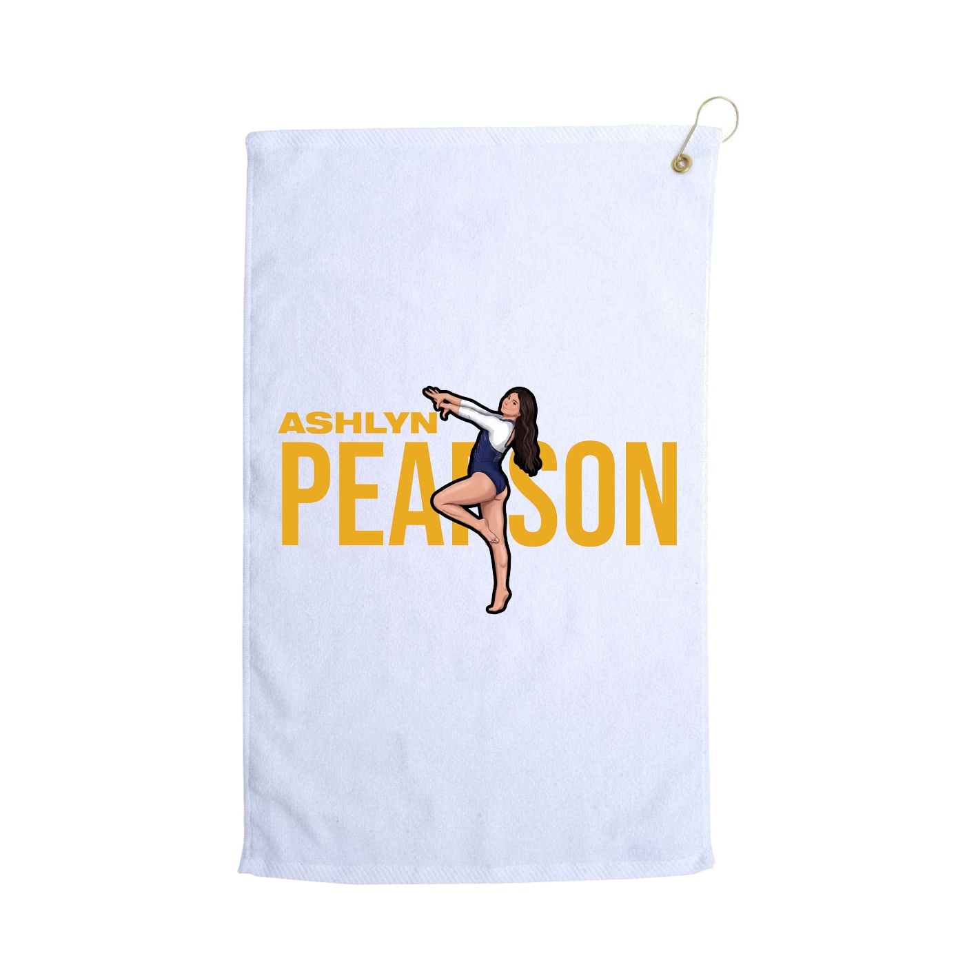 Golf Towel — Player Name in White