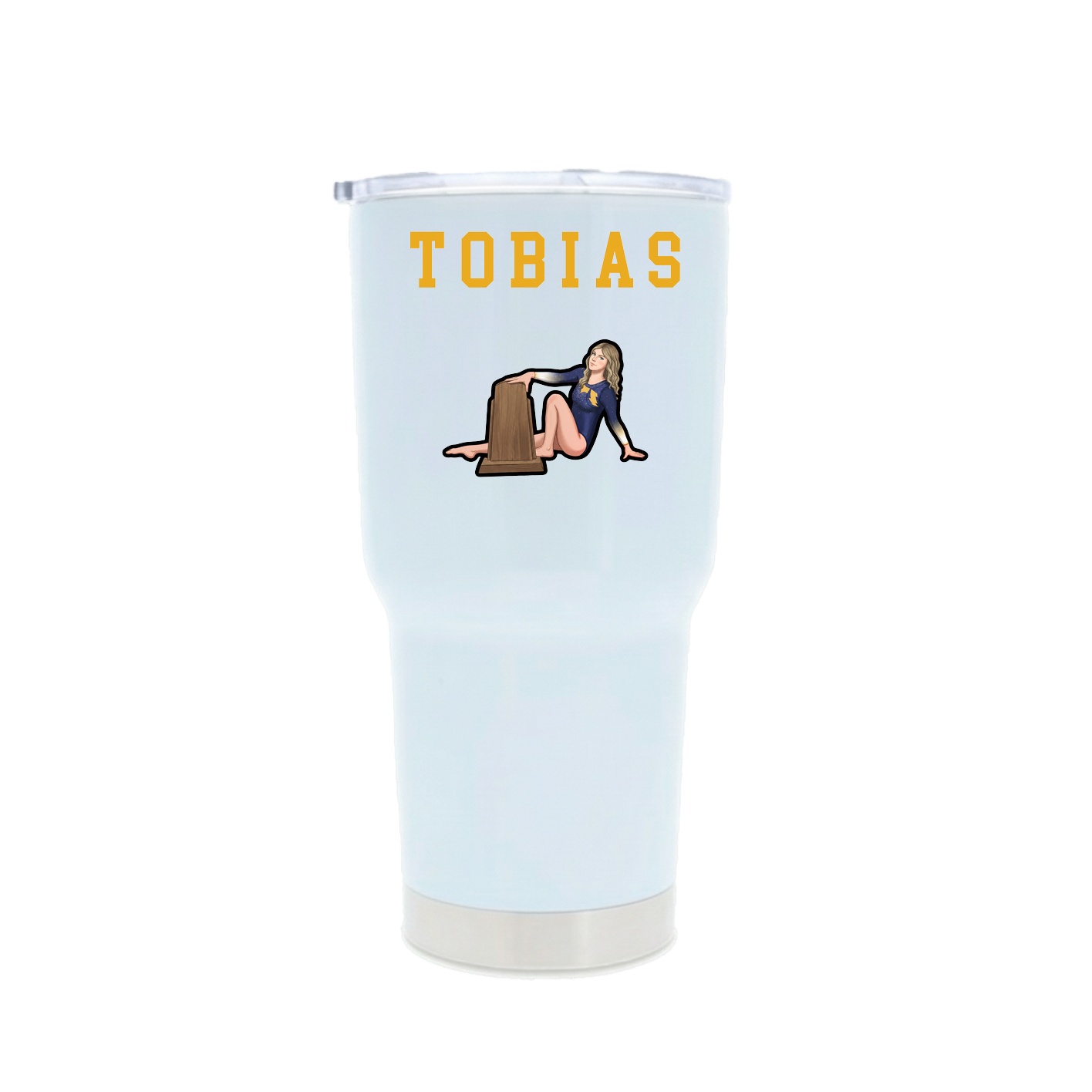 30oz Stainless Steel Tumbler — Shirsey in White