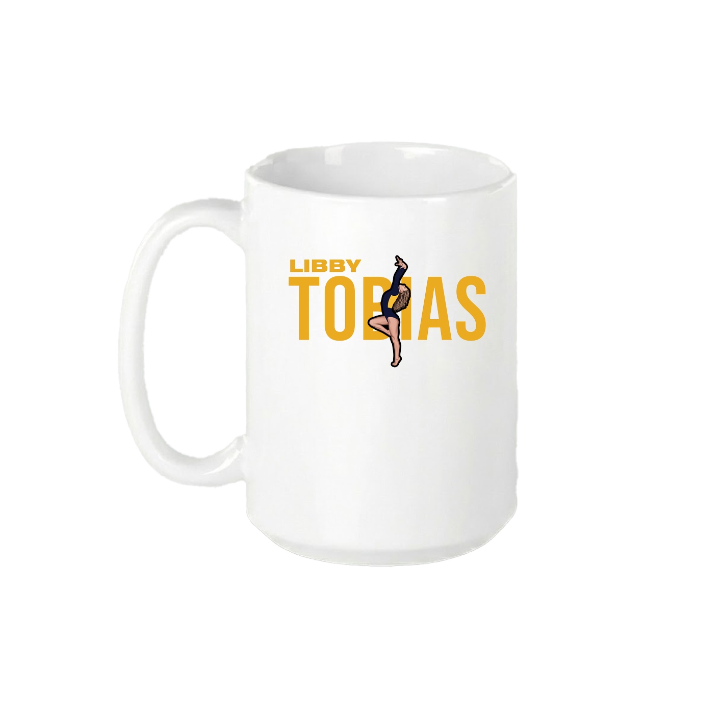 15oz Coffee Mug — Player Name in White