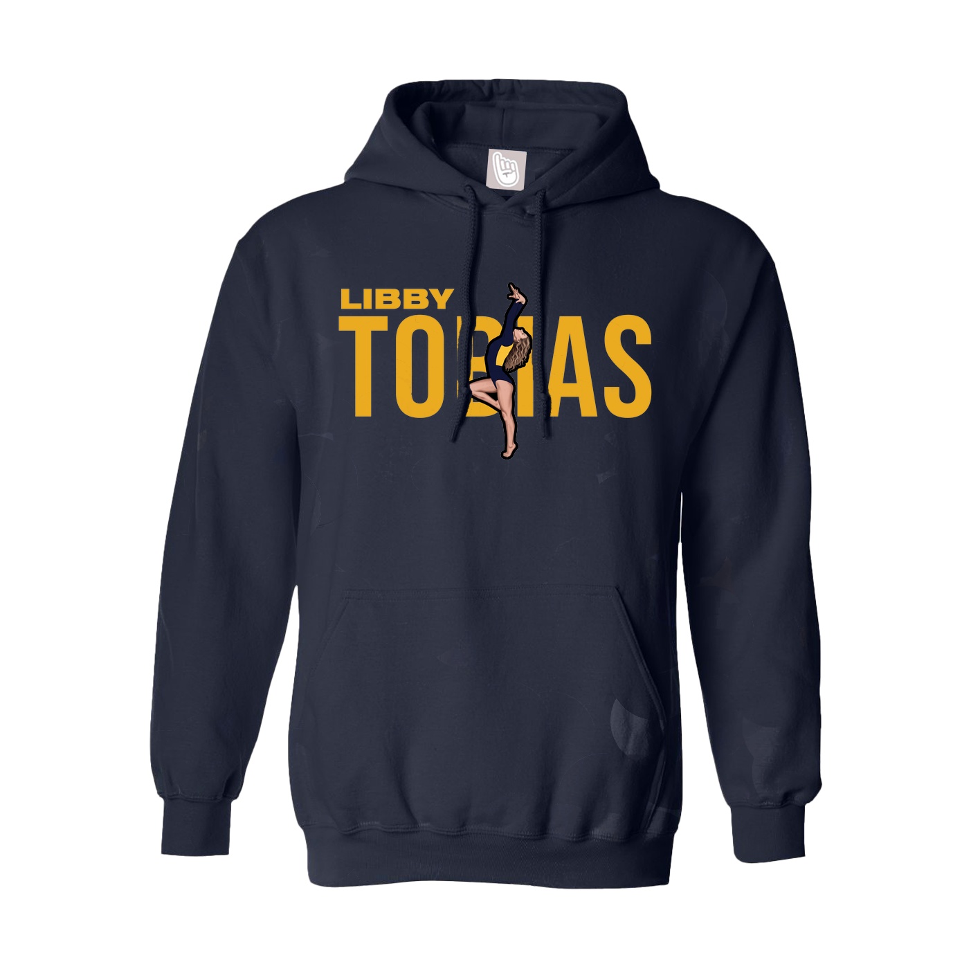 Hoodie — Player Name in Navy