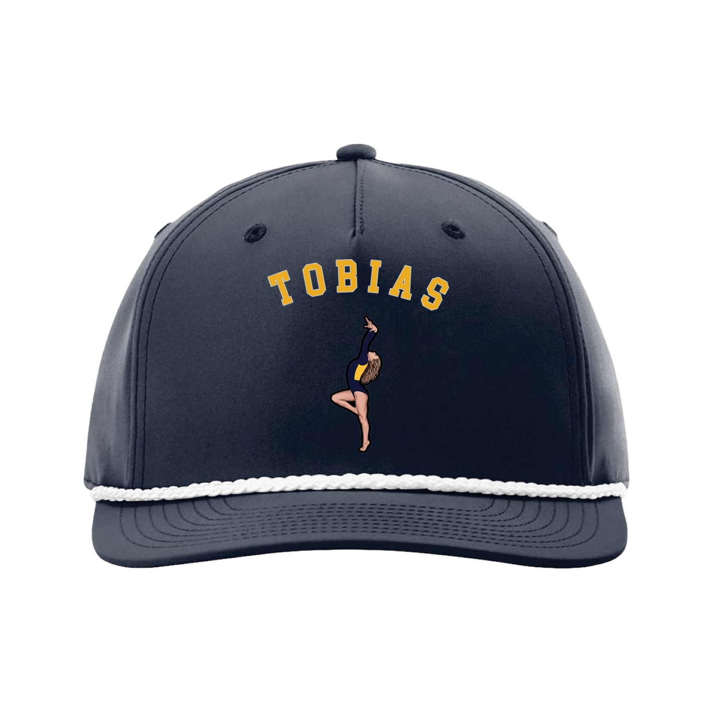Five-Panel Classic Rope Cap — Shirsey Arch in Navy