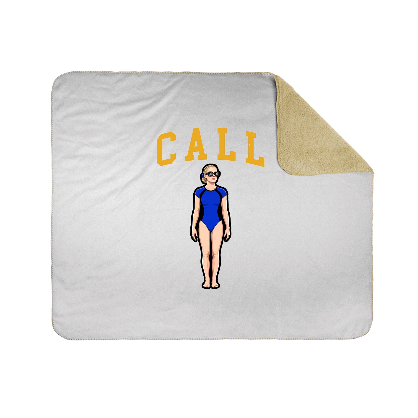 Throw Blanket — Shirsey in White