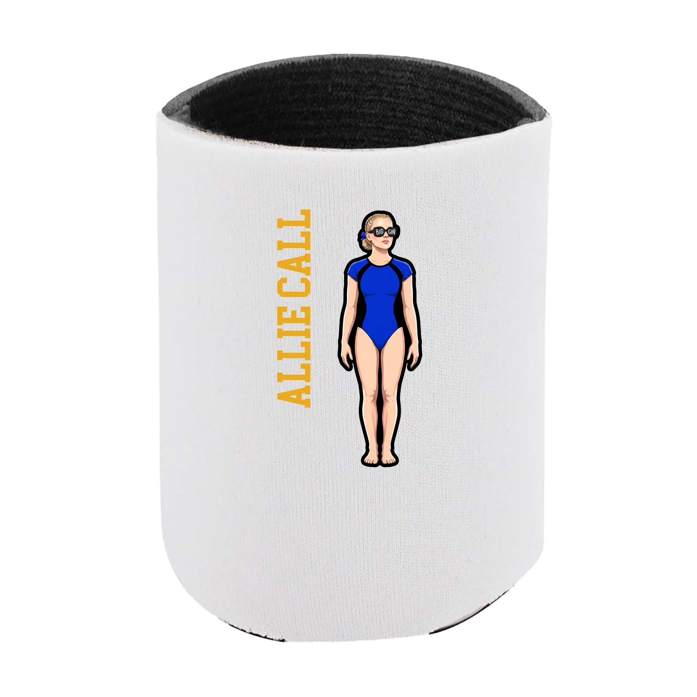 Can Holder — Name Vertical in White