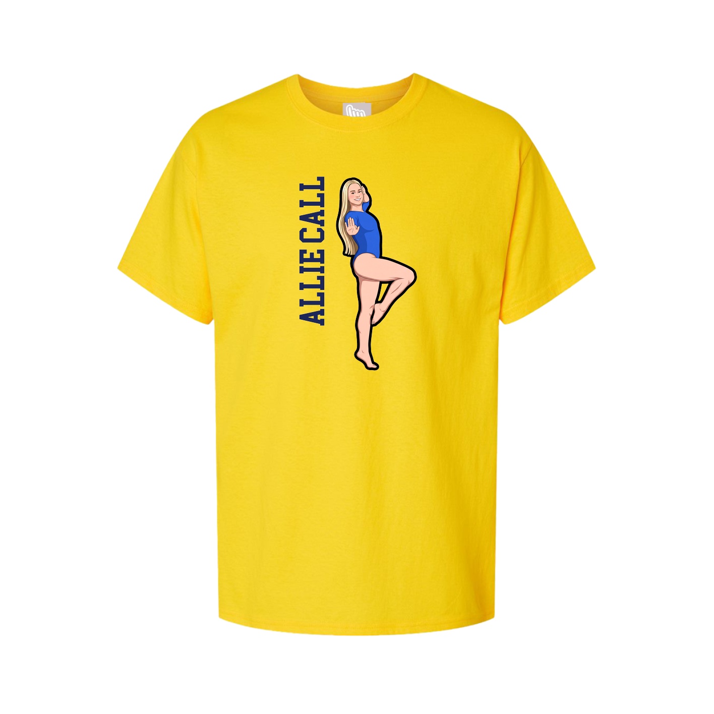 Tee — Name Vertical in Gold