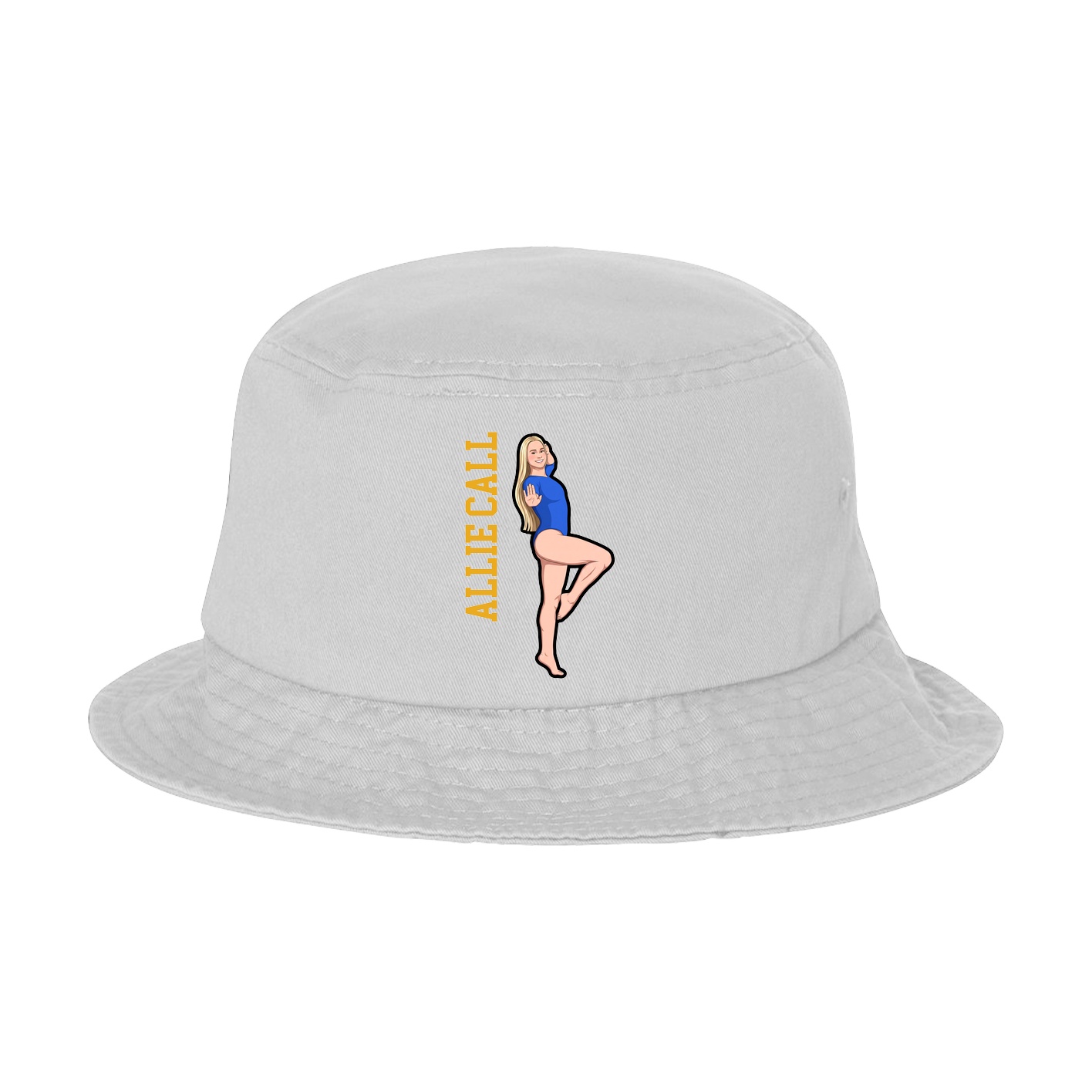 Bucket Cap — Name Vertical in White